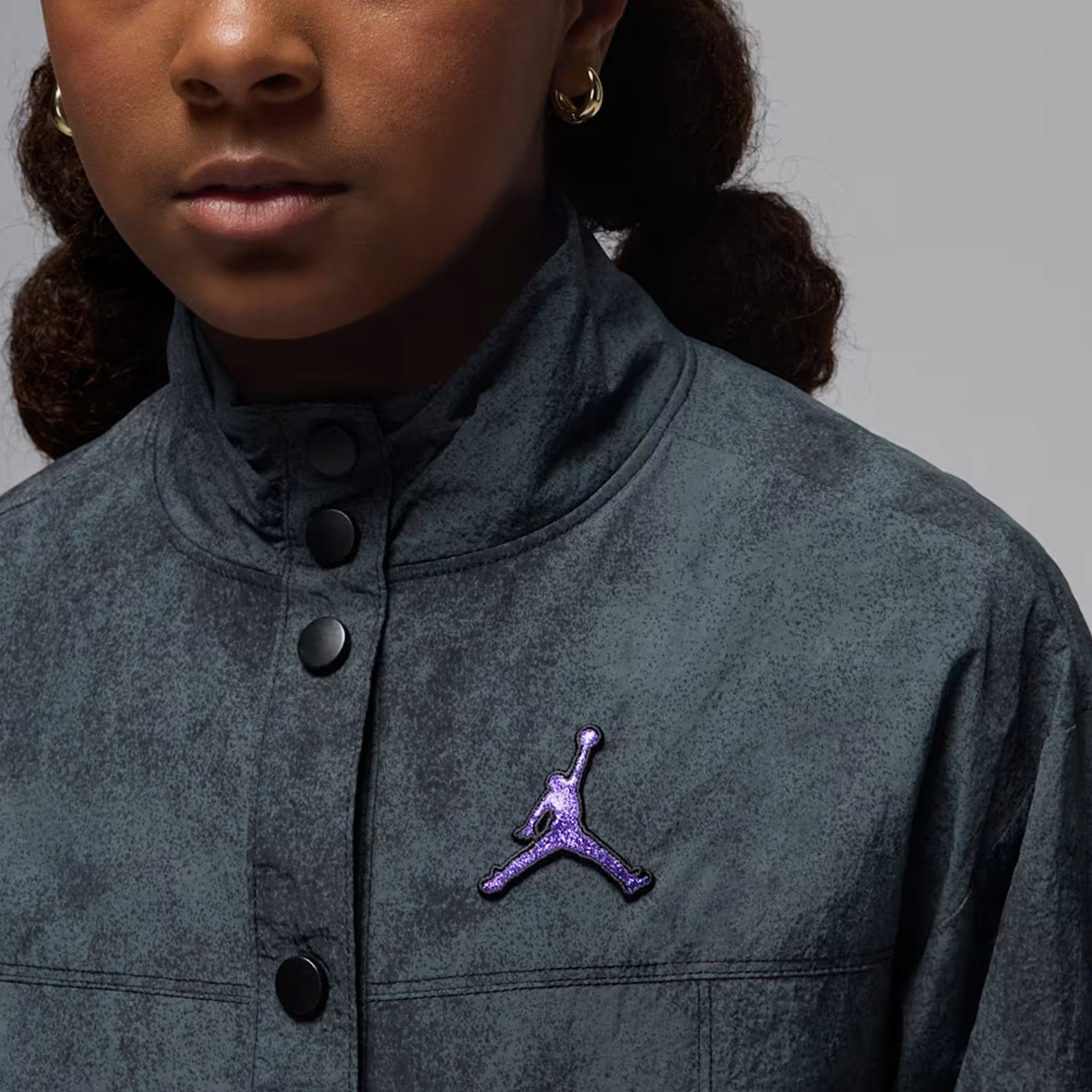 Jordan Blue Jeans and Bling Çocuk Siyah Eşofman Üstü