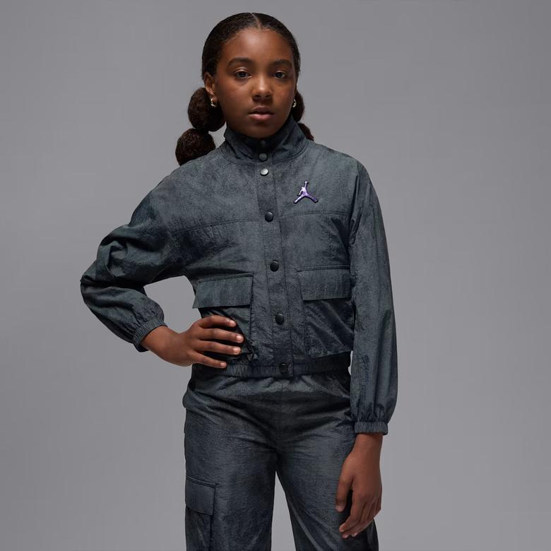 Jordan Blue Jeans and Bling Çocuk Siyah Eşofman Üstü