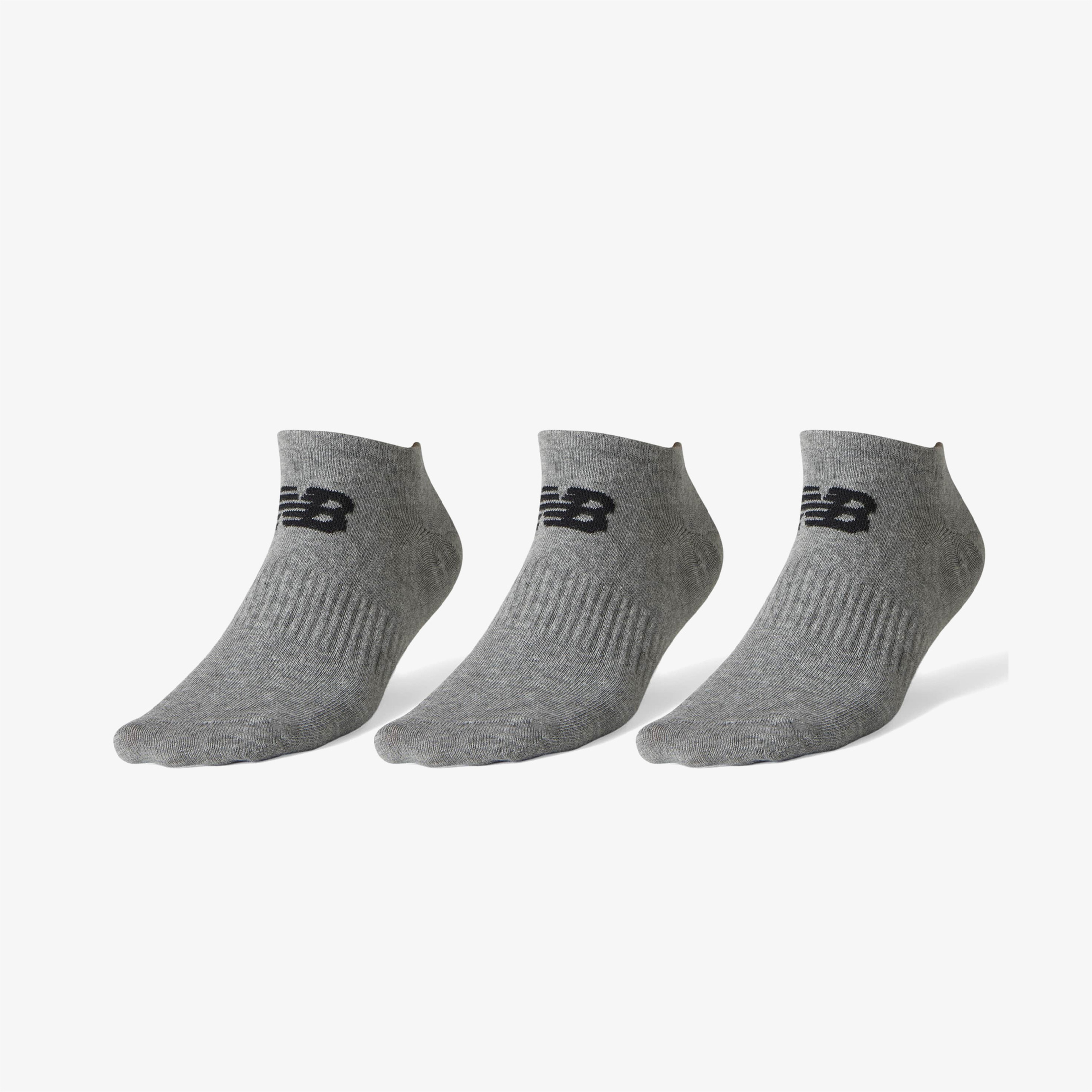 New Balance SOA02 Unisex Gri 3'lü Çorap
