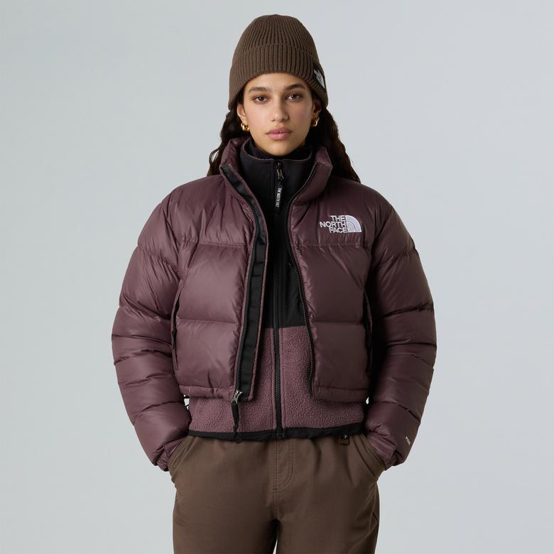 The North Face 1996 Retro Nuptse Kısa Kadın Bordo Mont