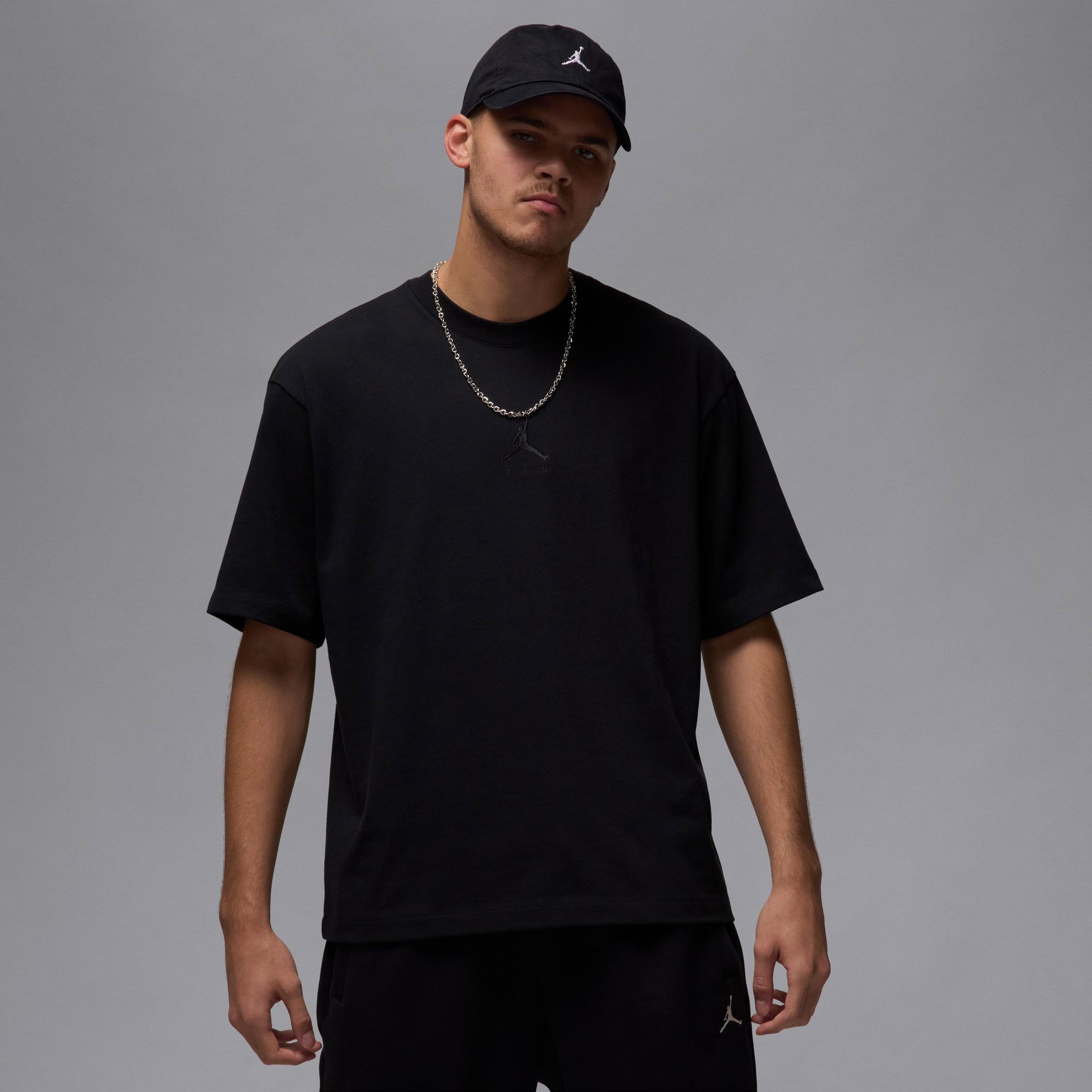 Jordan Flight Essentials Oversize Erkek Siyah T-Shirt
