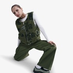 Nike Sportswear Fleece Sherpa Kadın Yeşil Yelek