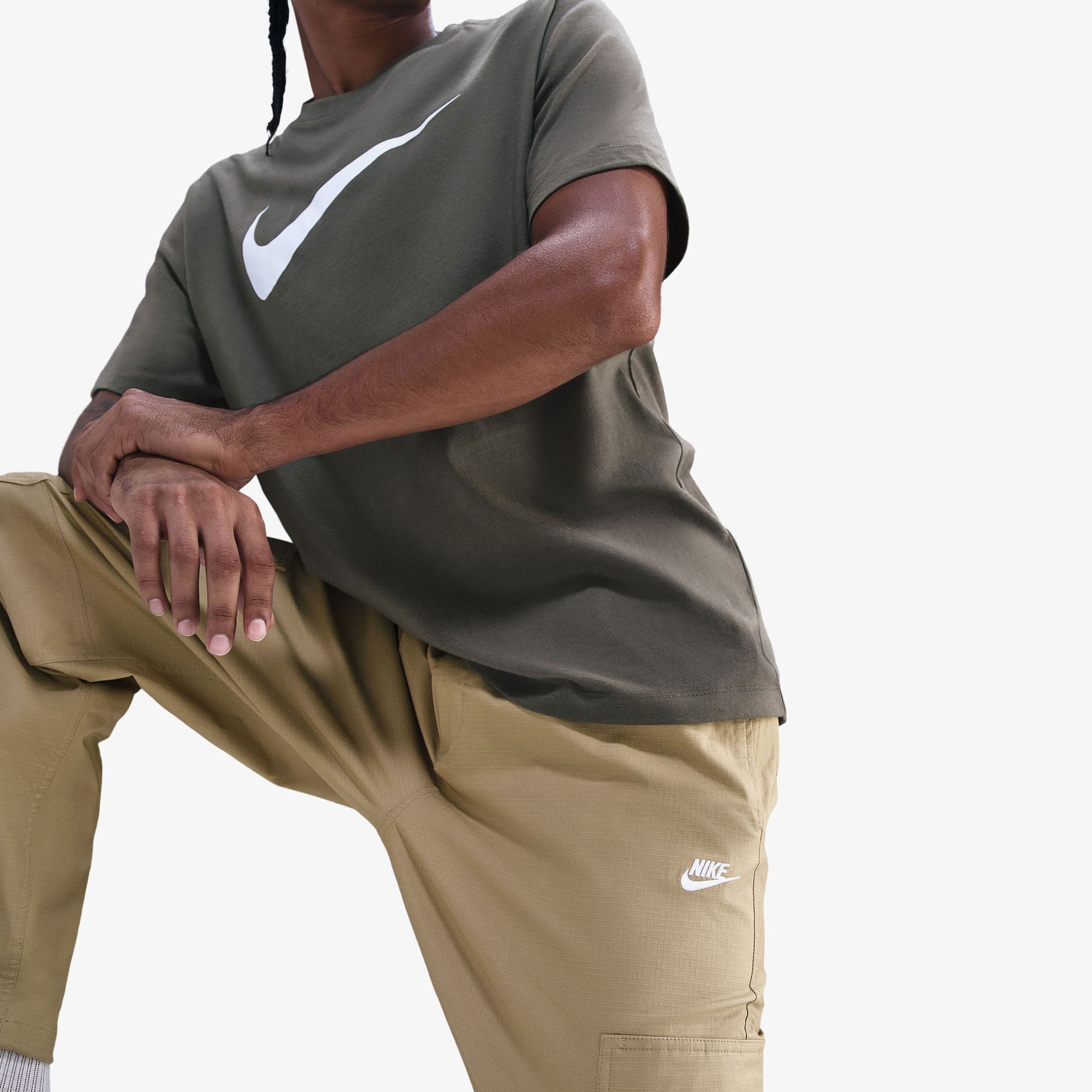 Nike Sportswear Club Woven Erkek Kahverengi Kargo Pantolon