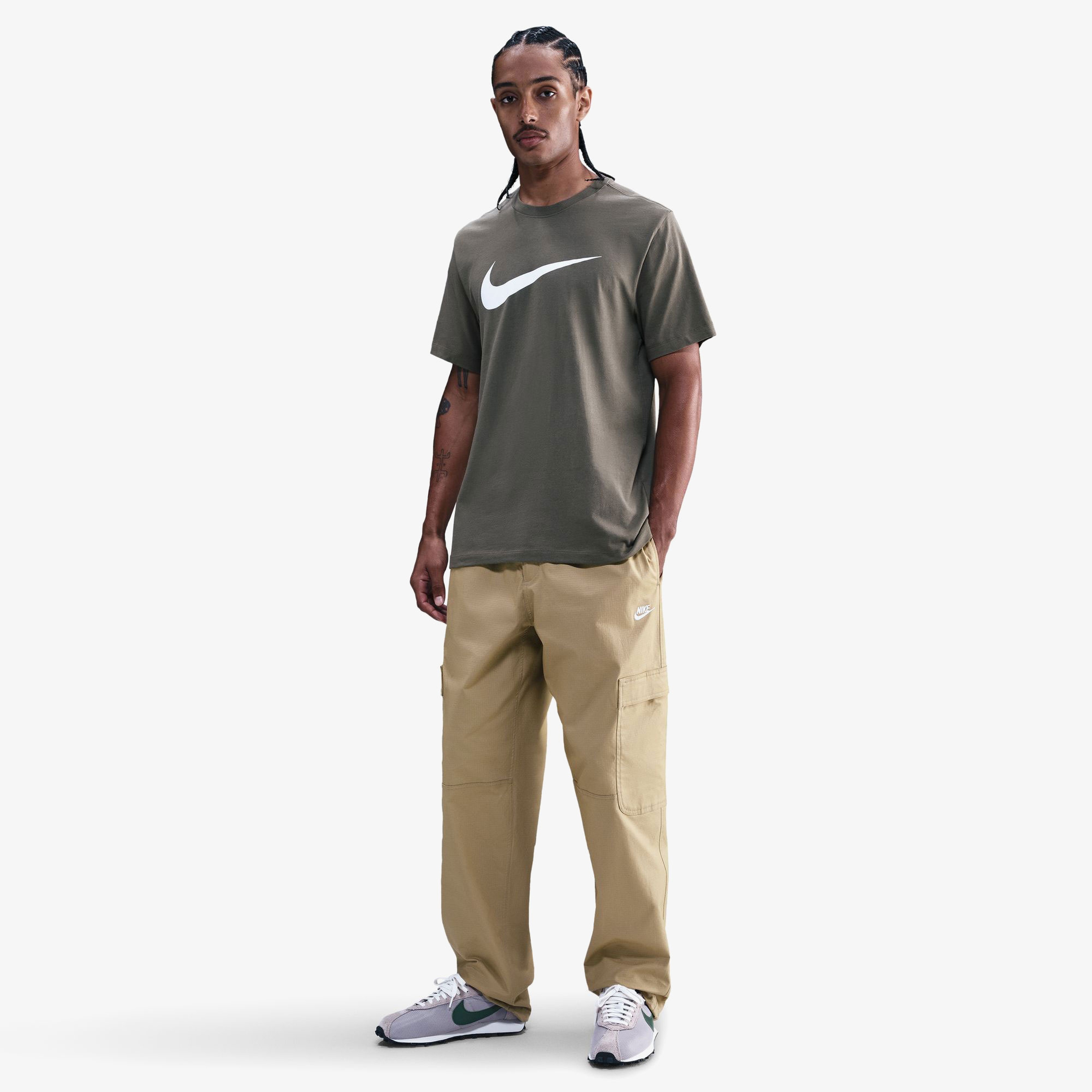 Nike Sportswear Club Woven Erkek Kahverengi Kargo Pantolon