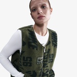 Nike Sportswear Fleece Sherpa Kadın Yeşil Yelek