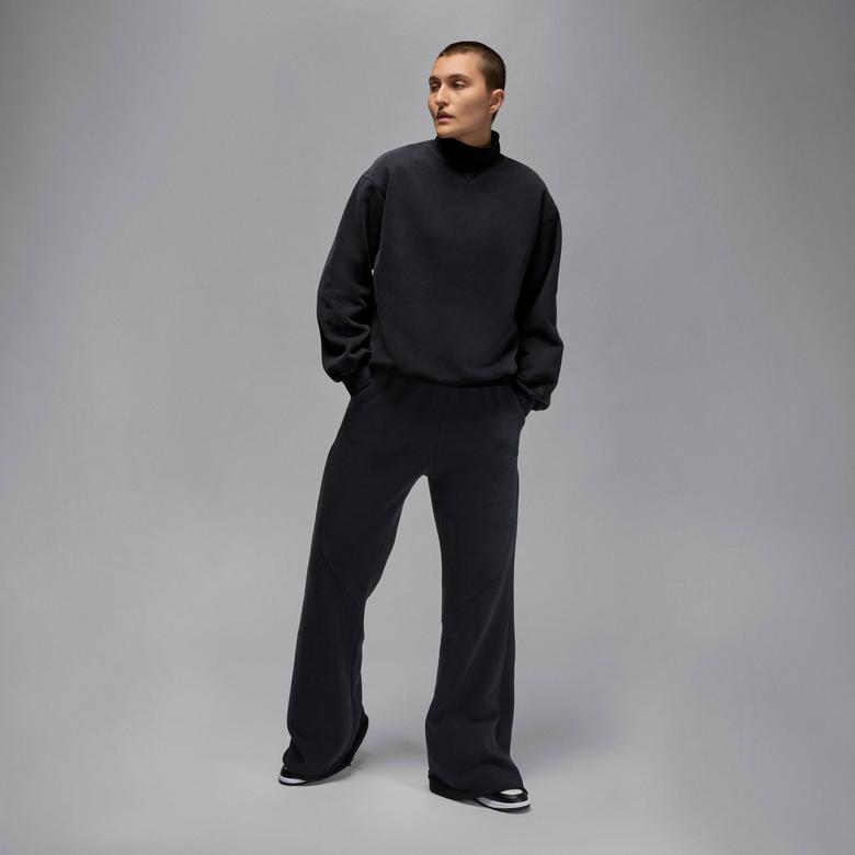 Jordan Flight Fleece Bol Paçalı Kadın Siyah Eşofman Altı