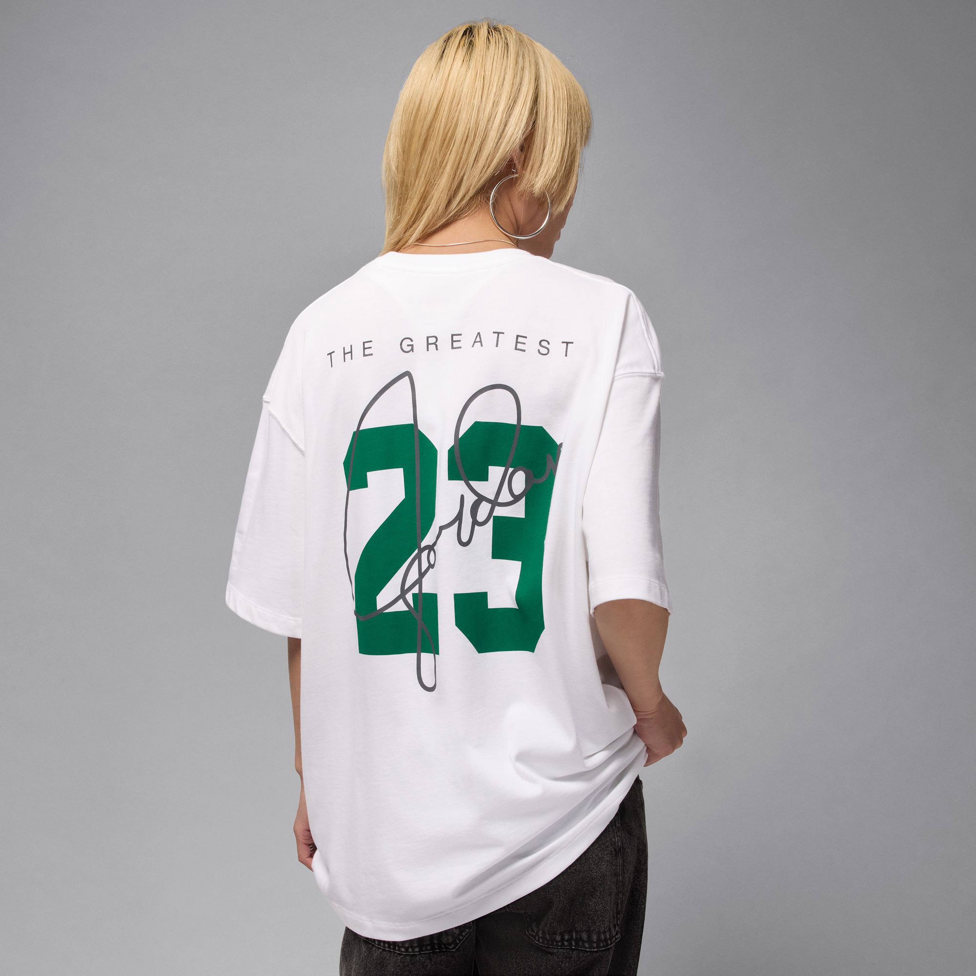 Jordan Essentials Grafikli Kadın Beyaz T-Shirt