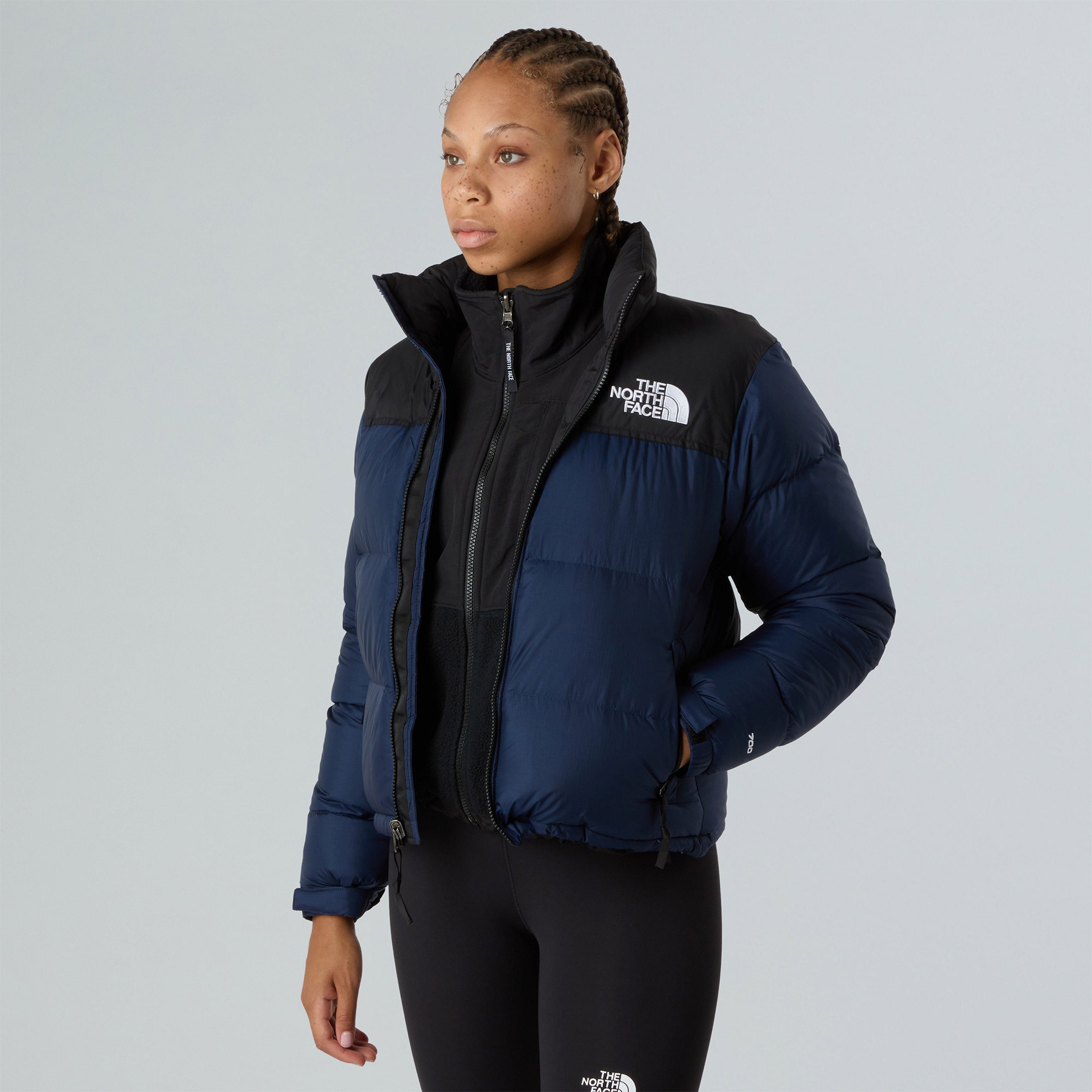 The North Face 1996 Retro Nuptse Kısa Kadın Lacivert Mont