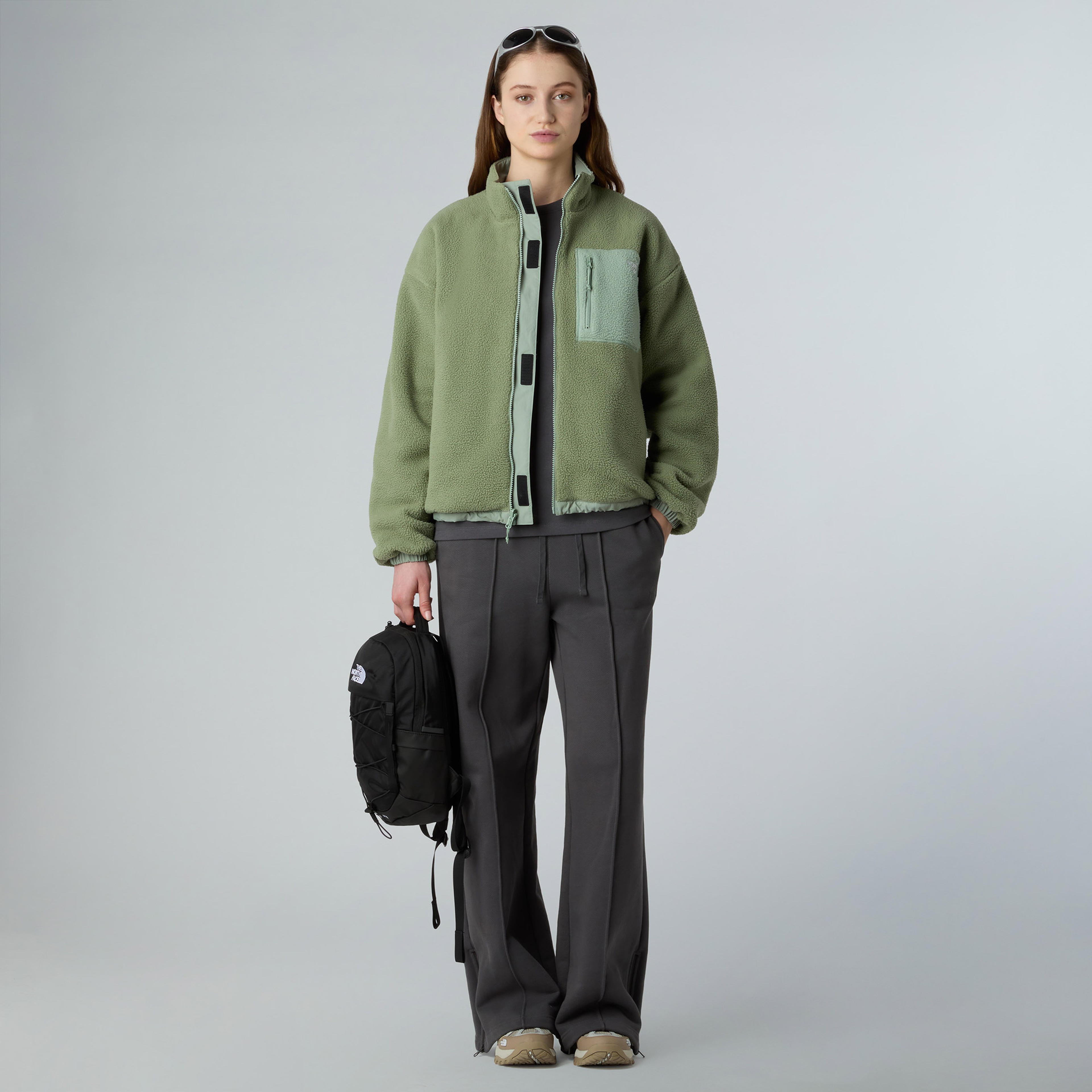 The North Face Yumiori Kadın Yeşil Çift Taraflı Polar Mont