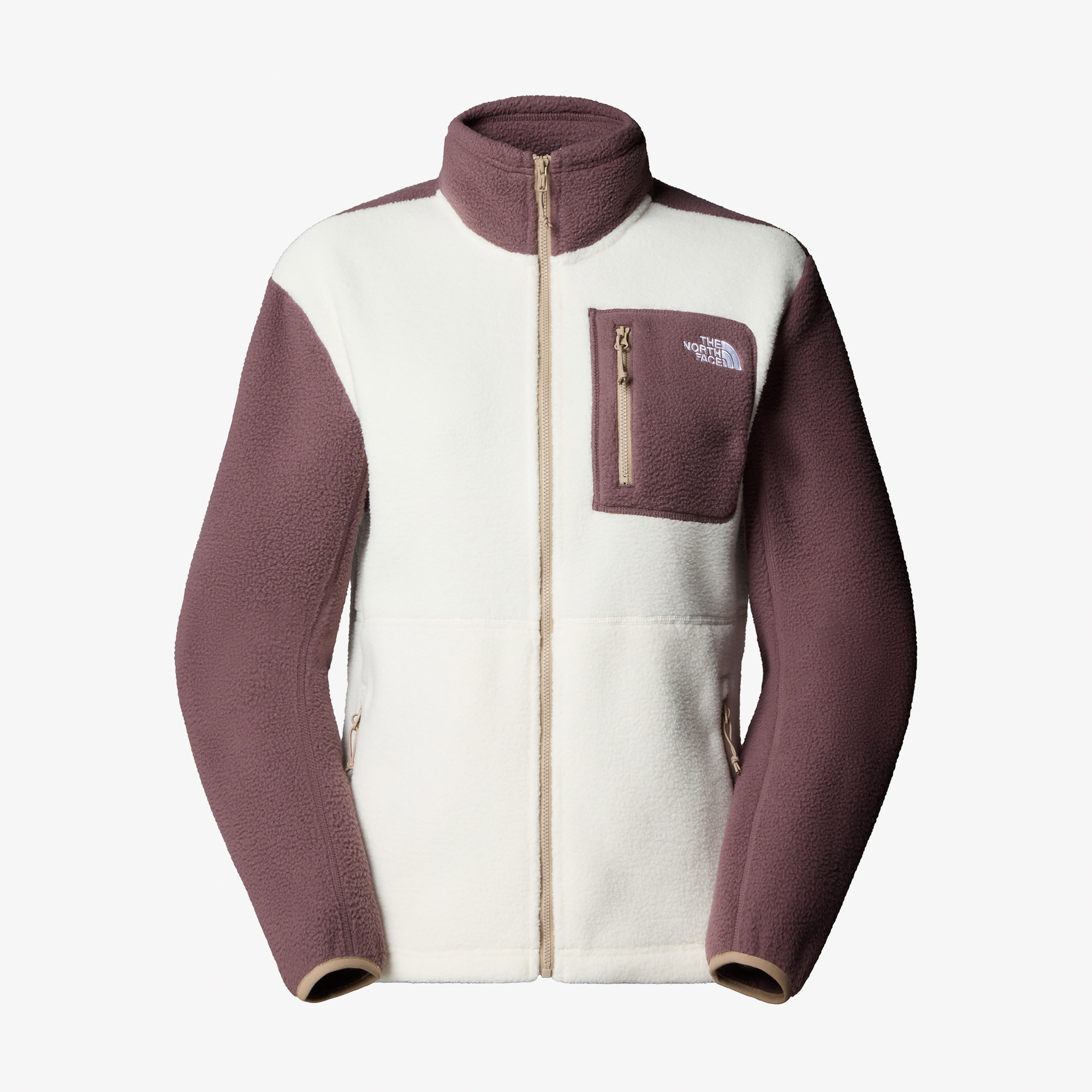 The North Face Yumiori Full Zip Kadın Beyaz/Mor Polar Mont