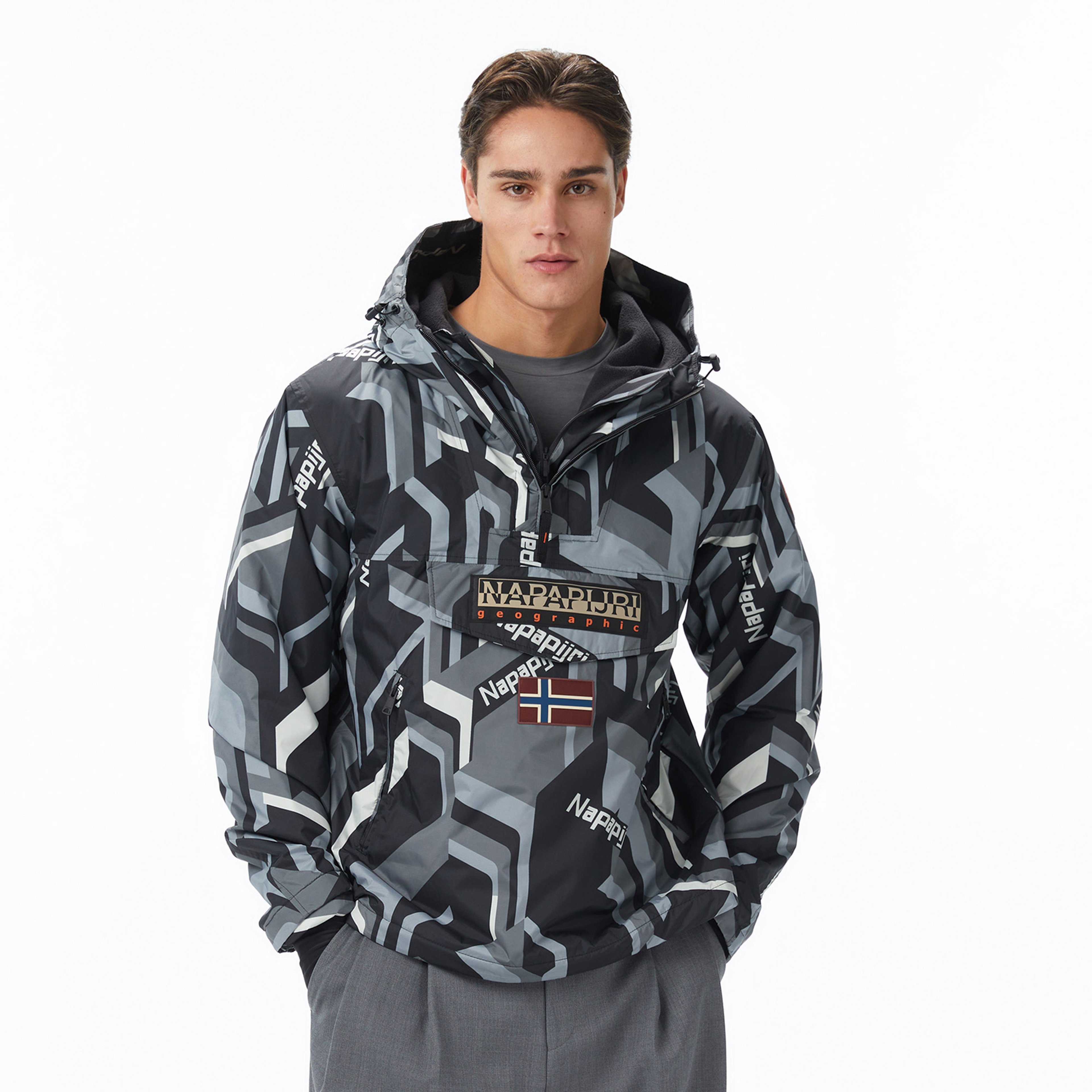 Napapijri Rainforest Next Aop Erkek Siyah Mont