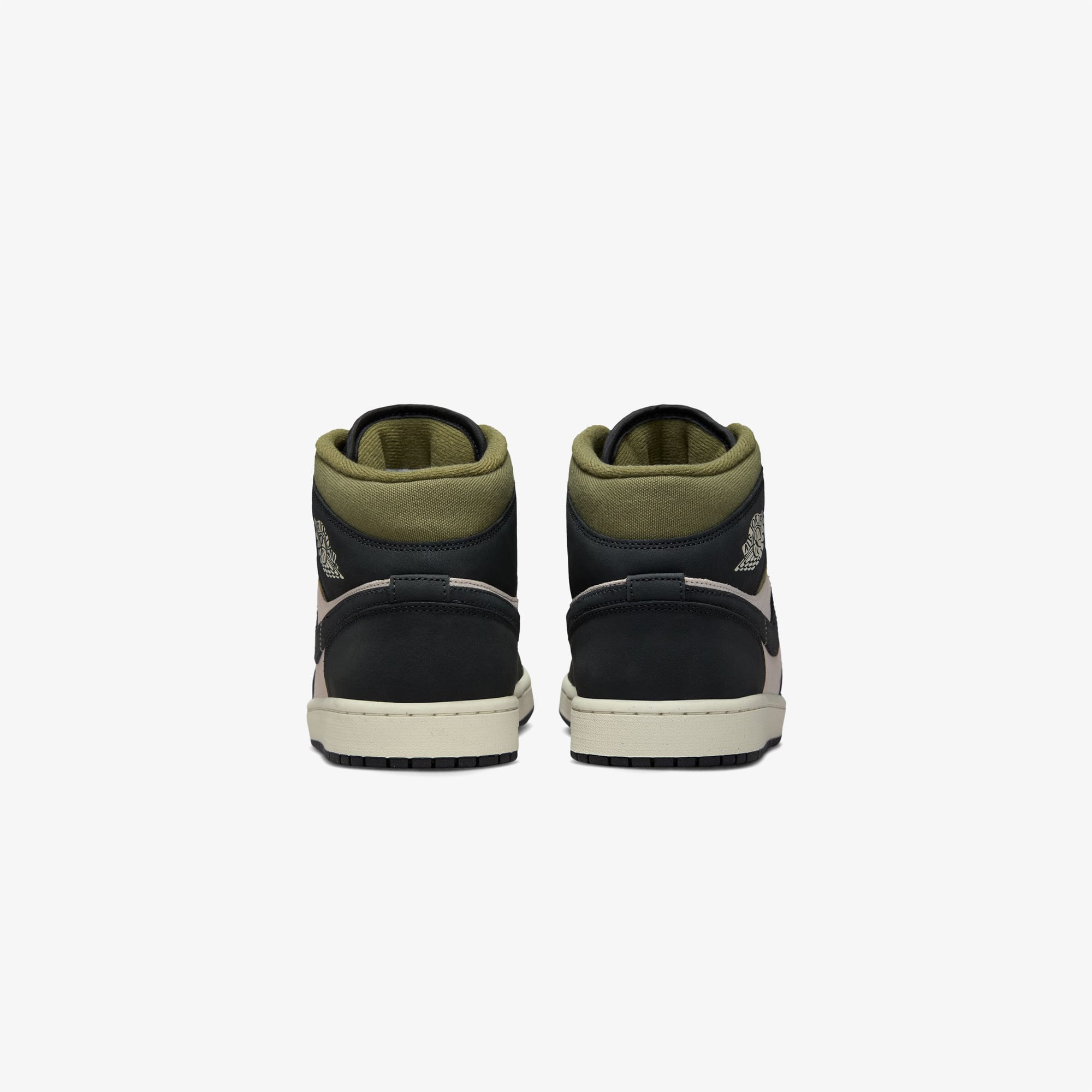 Jordan Air 1 Mid SE Off Noir Medium Olive Erkek Yeşil Spor Ayakkabı