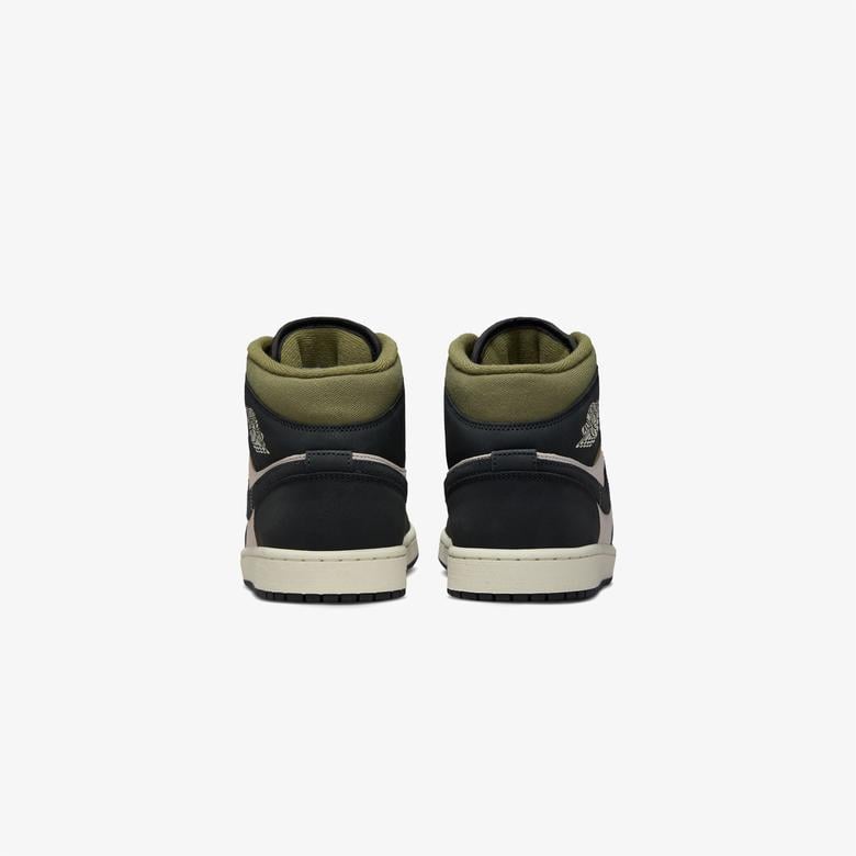 Jordan Air 1 Mid SE Off Noir Medium Olive Erkek Yeşil Spor Ayakkabı