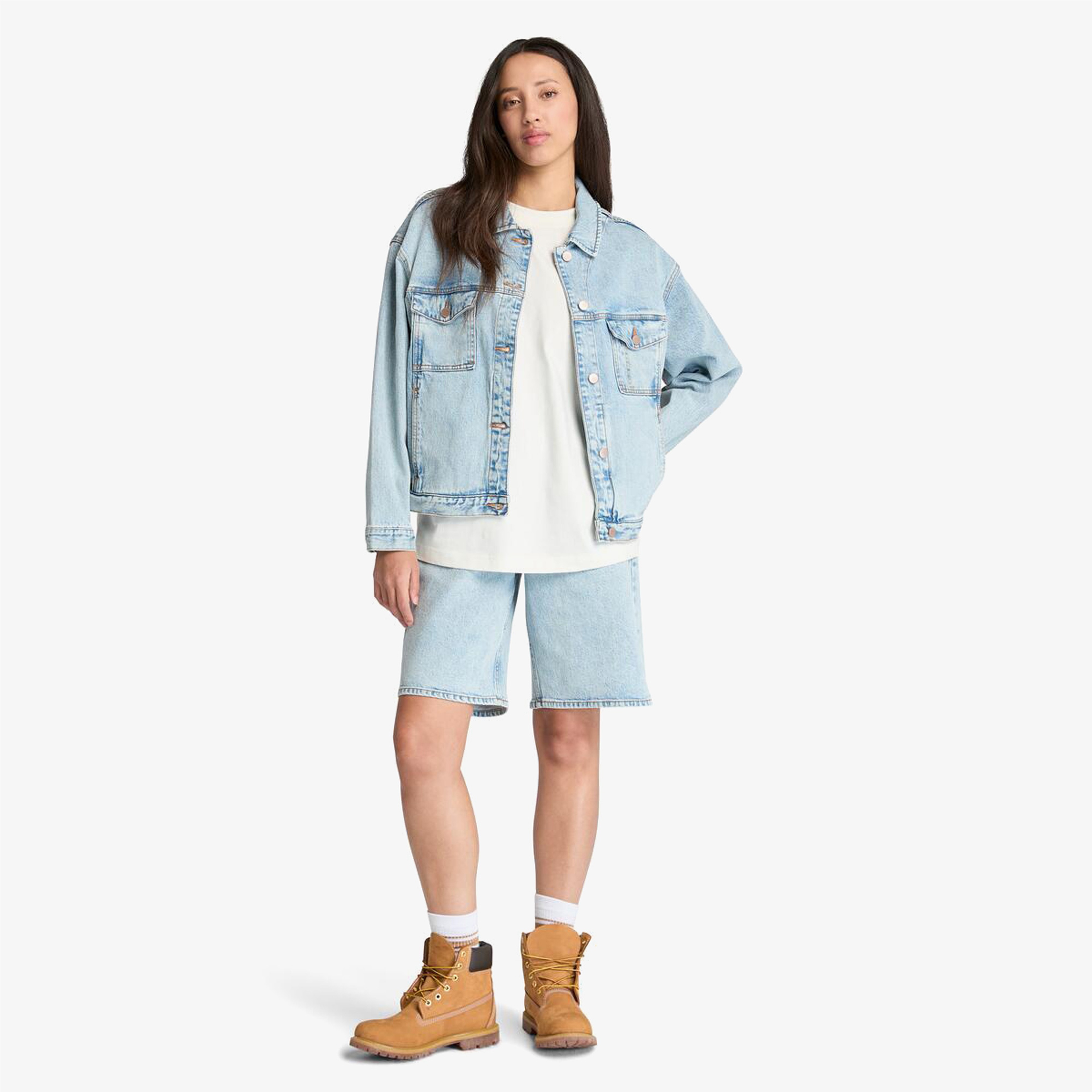 Timberland Denim Kadın Kahverengi Şort