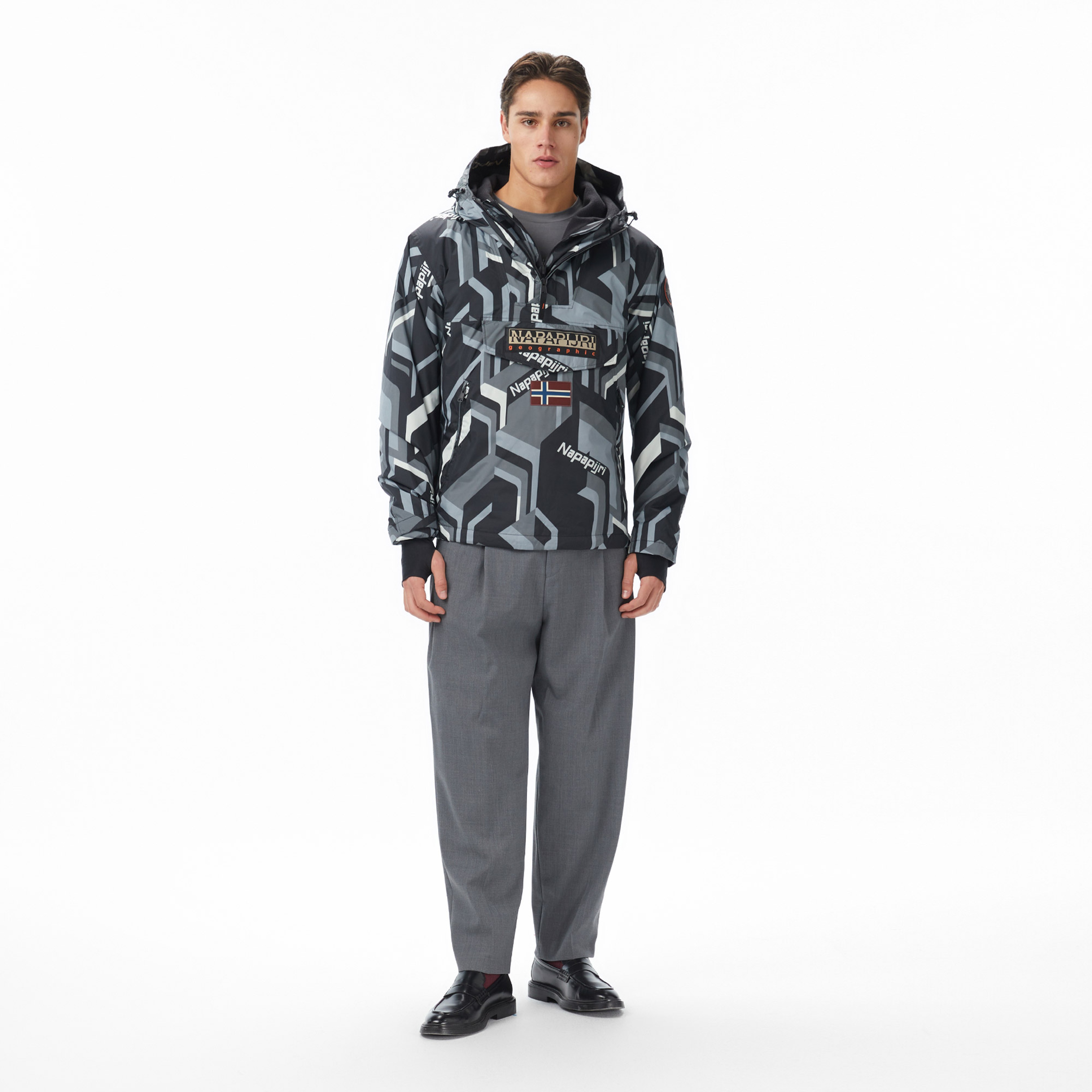Napapijri Rainforest Next Aop Erkek Siyah Mont