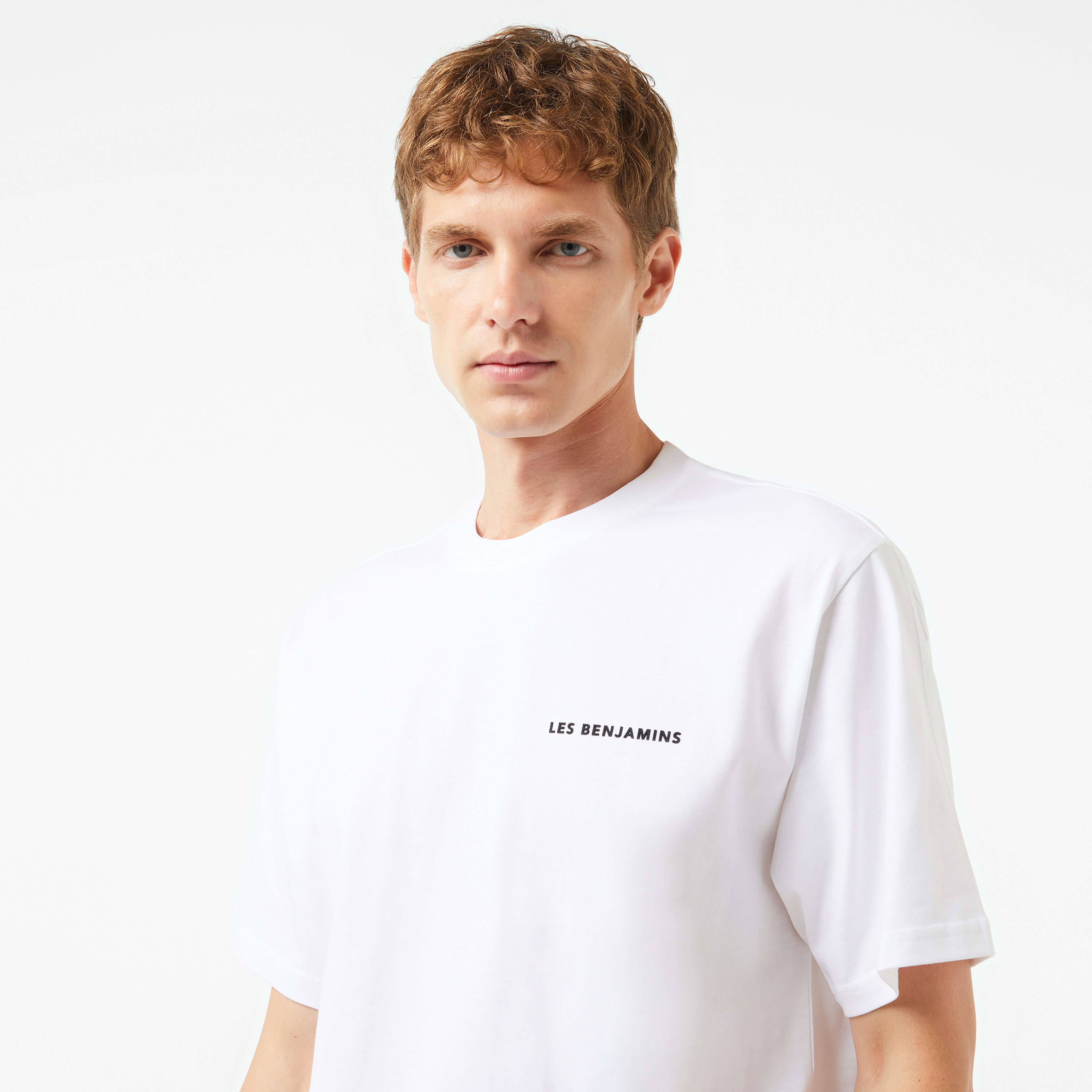Les Benjamins Sleeve 403 Erkek Beyaz T-Shirt