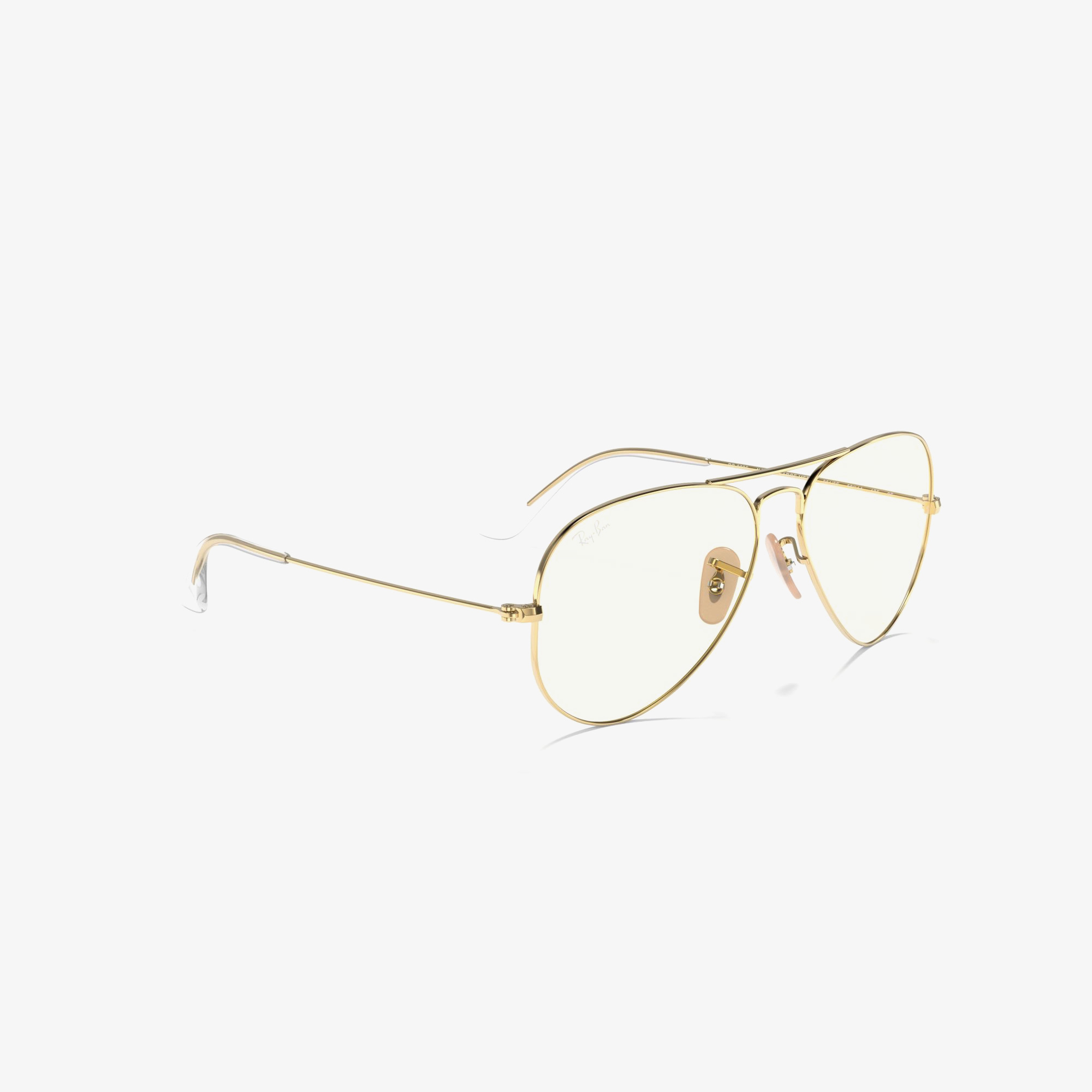 RAY-BAN 0RB3025 Aviator Large Metal Unisex Shiny Sarı Rengi Güneş Gözlüğü