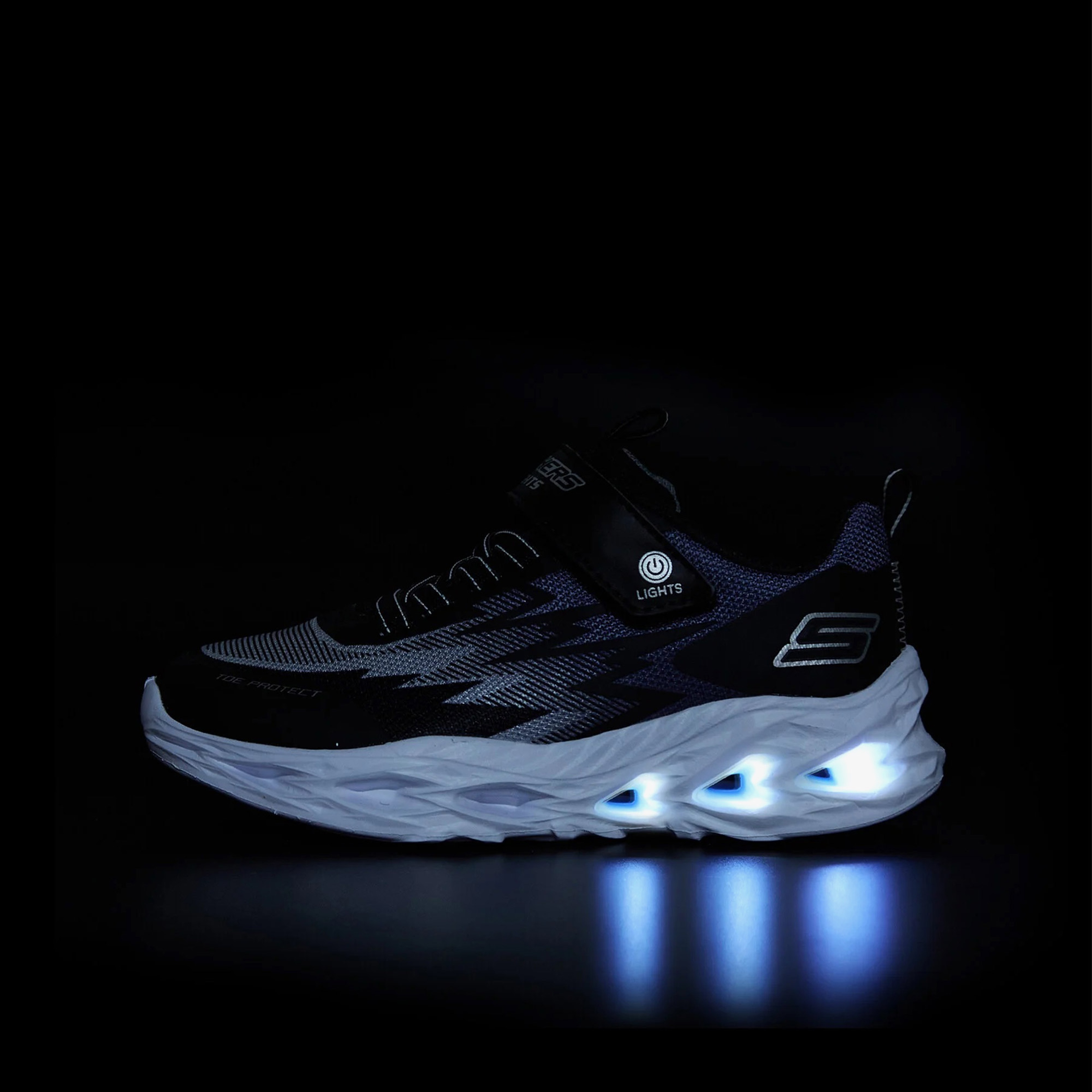 Skechers S Lights-Vortex-Flash-Zorent Çocuk Siyah Spor Ayakkabı