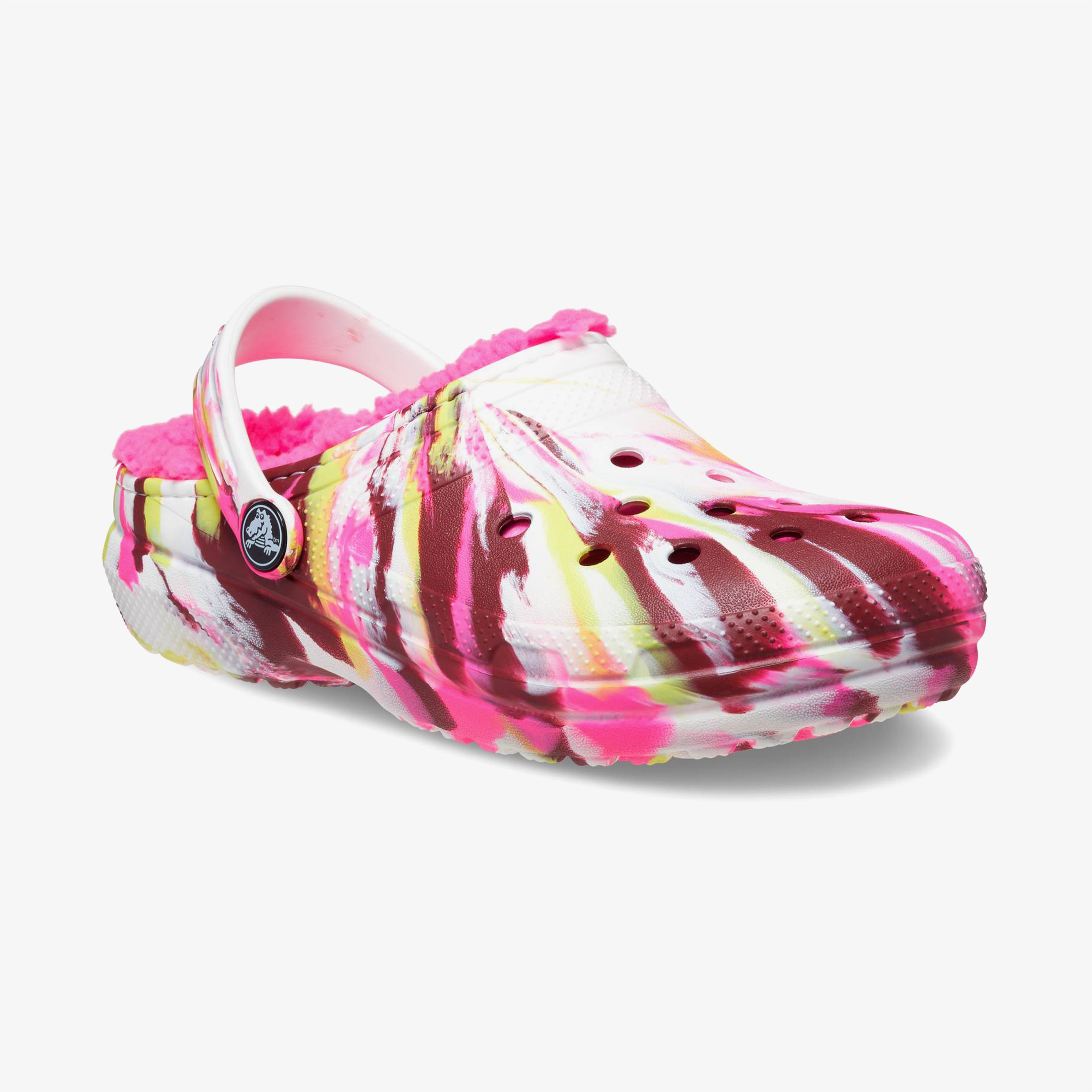 Crocs Classic Lined Marbled Çocuk Renkli Terlik