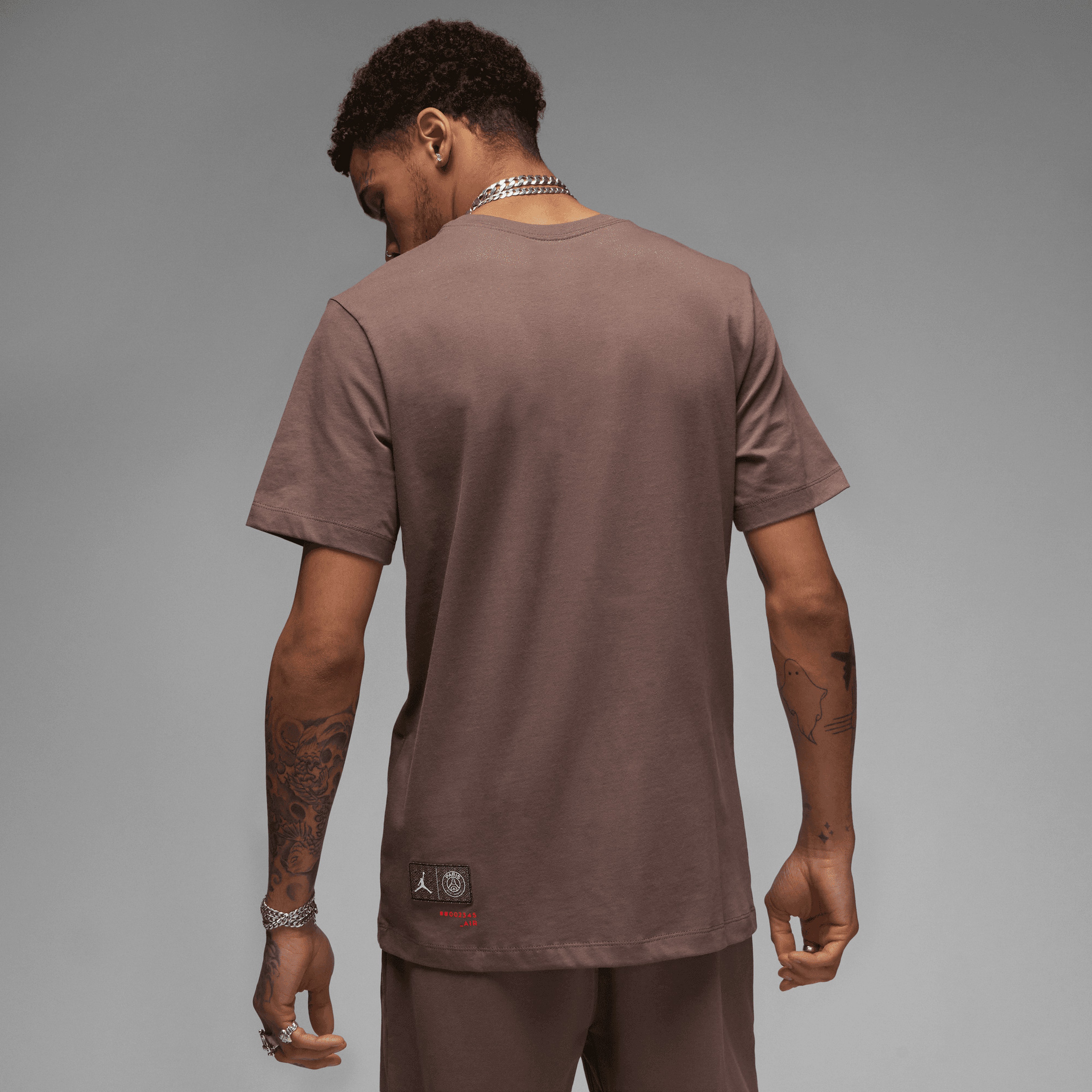 Jordan Paris Saint Germain Erkek Kahverengi T-Shirt