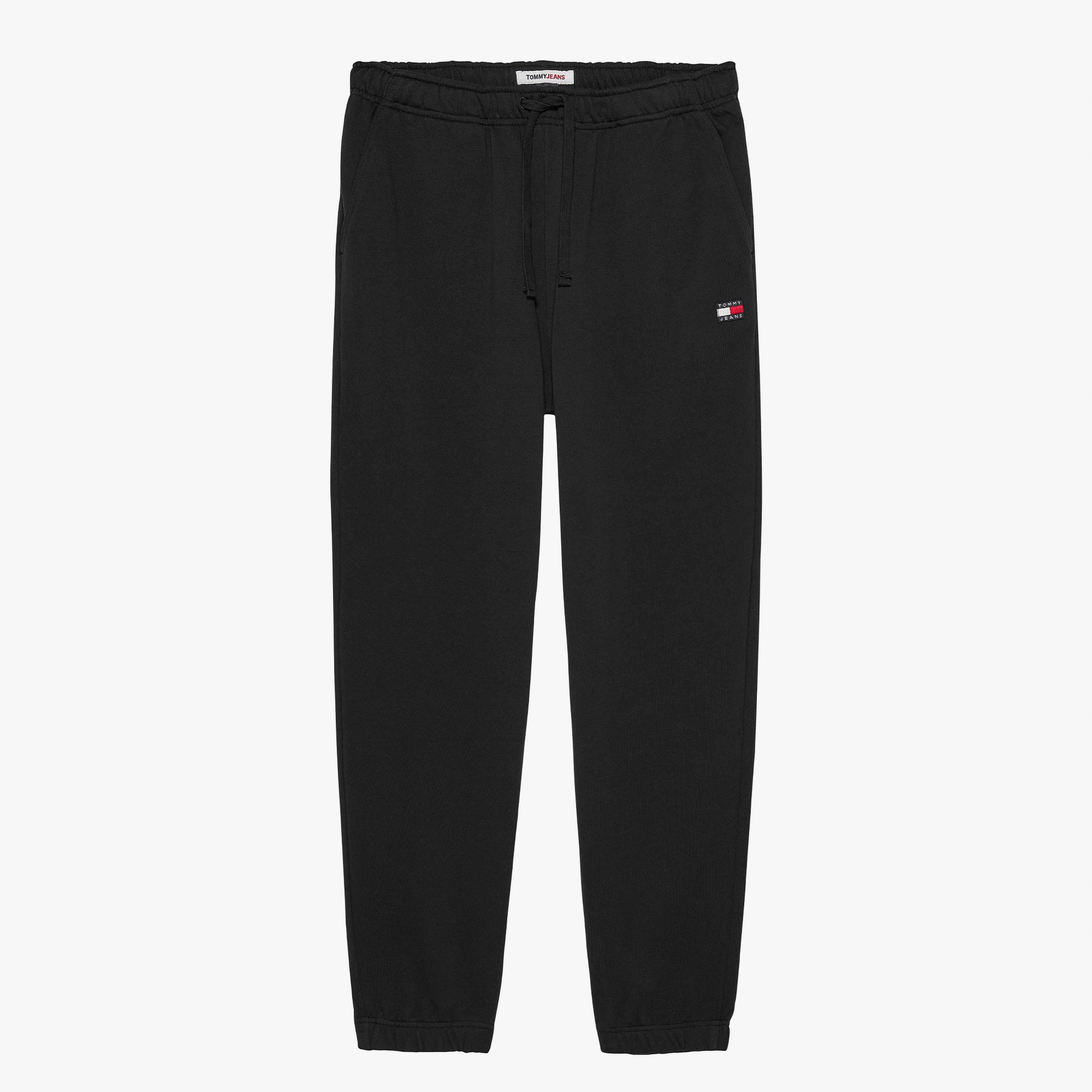 Tommy Jeans Solid Erkek Siyah Eşofman Altı