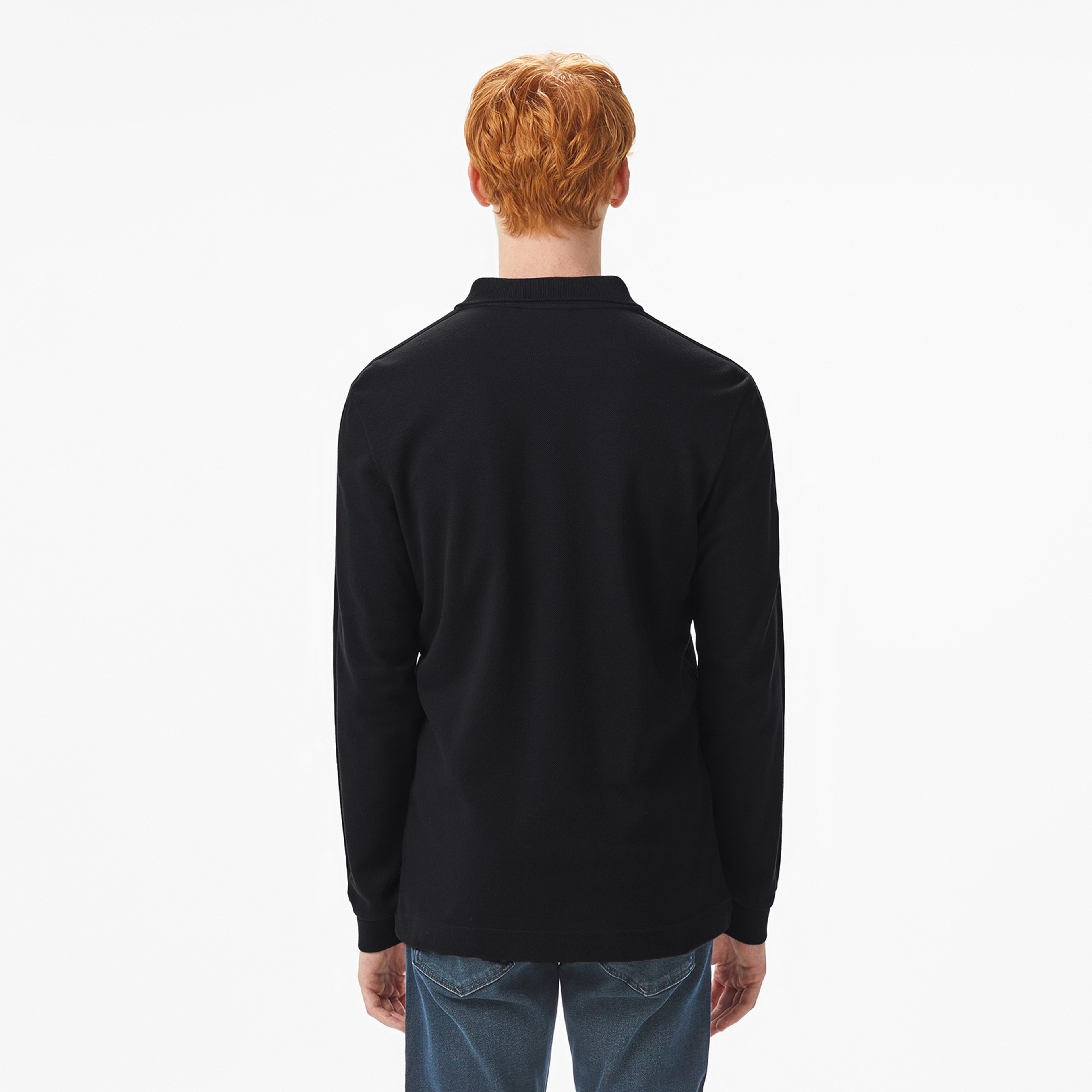 Lacoste Erkek Regular Fit Uzun Kollu Siyah Polo