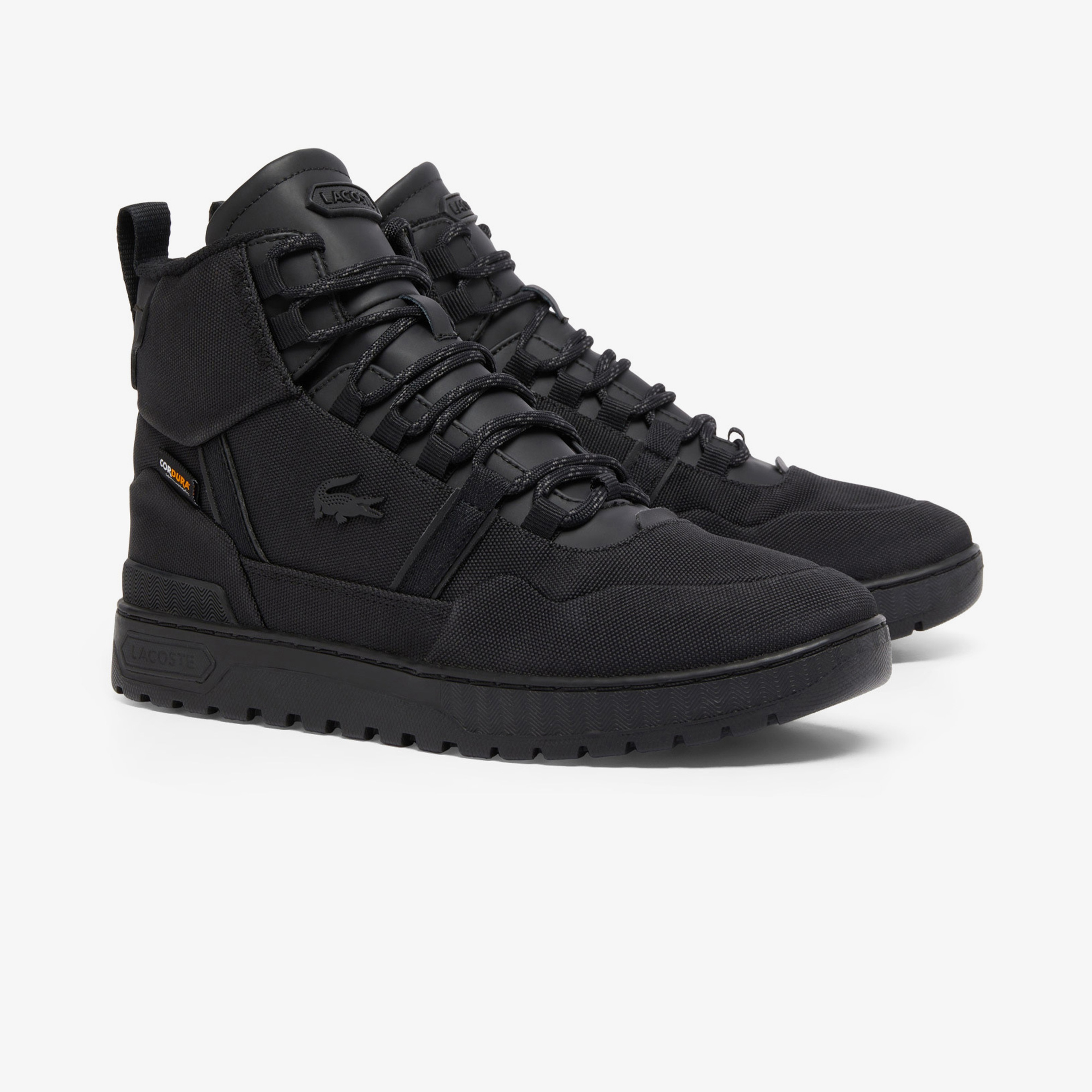 Lacoste T-Clip Winter Mid Erkek Siyah Bot