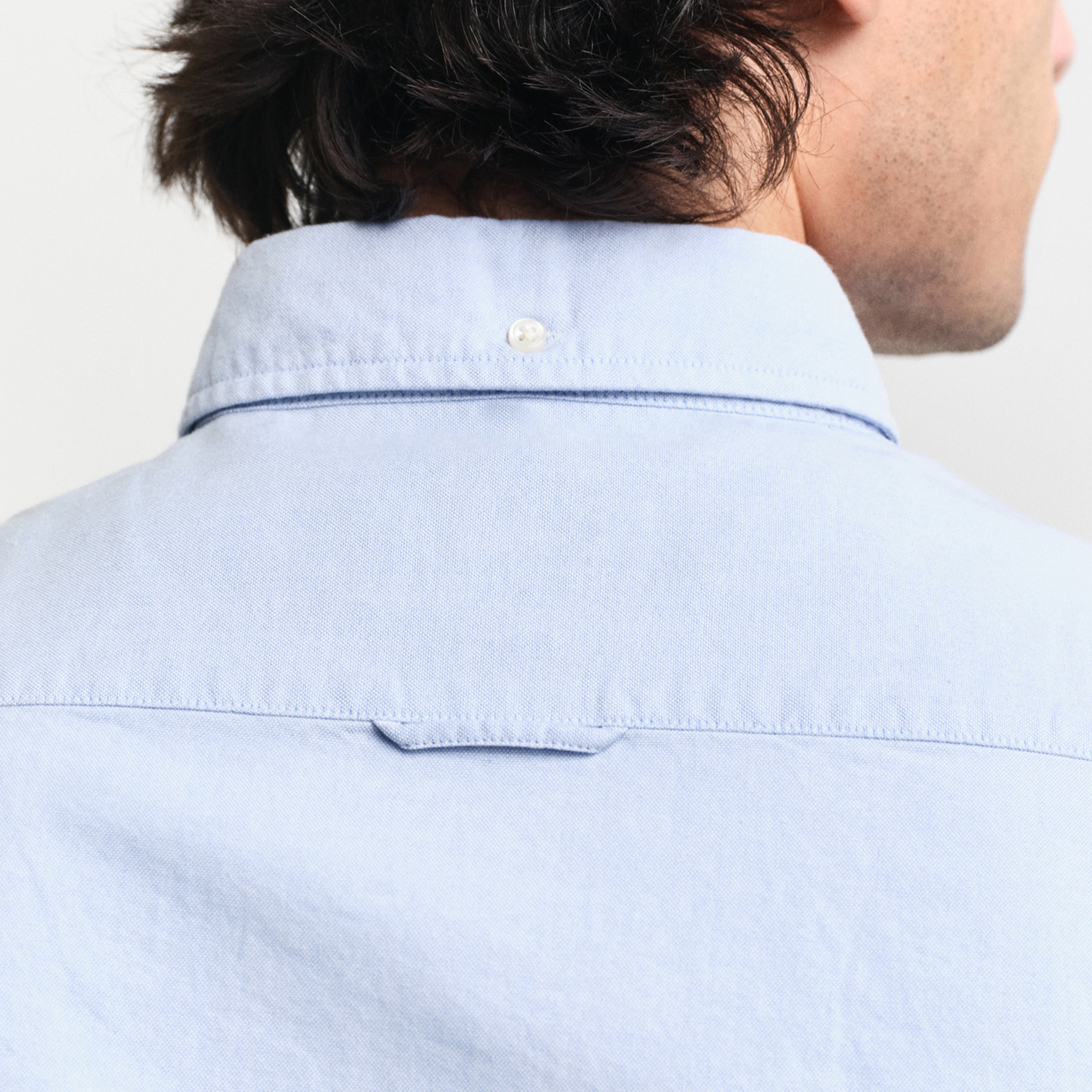 GANT Erkek Mavi Slim Fit Düğmeli Yaka Oxford Gömlek