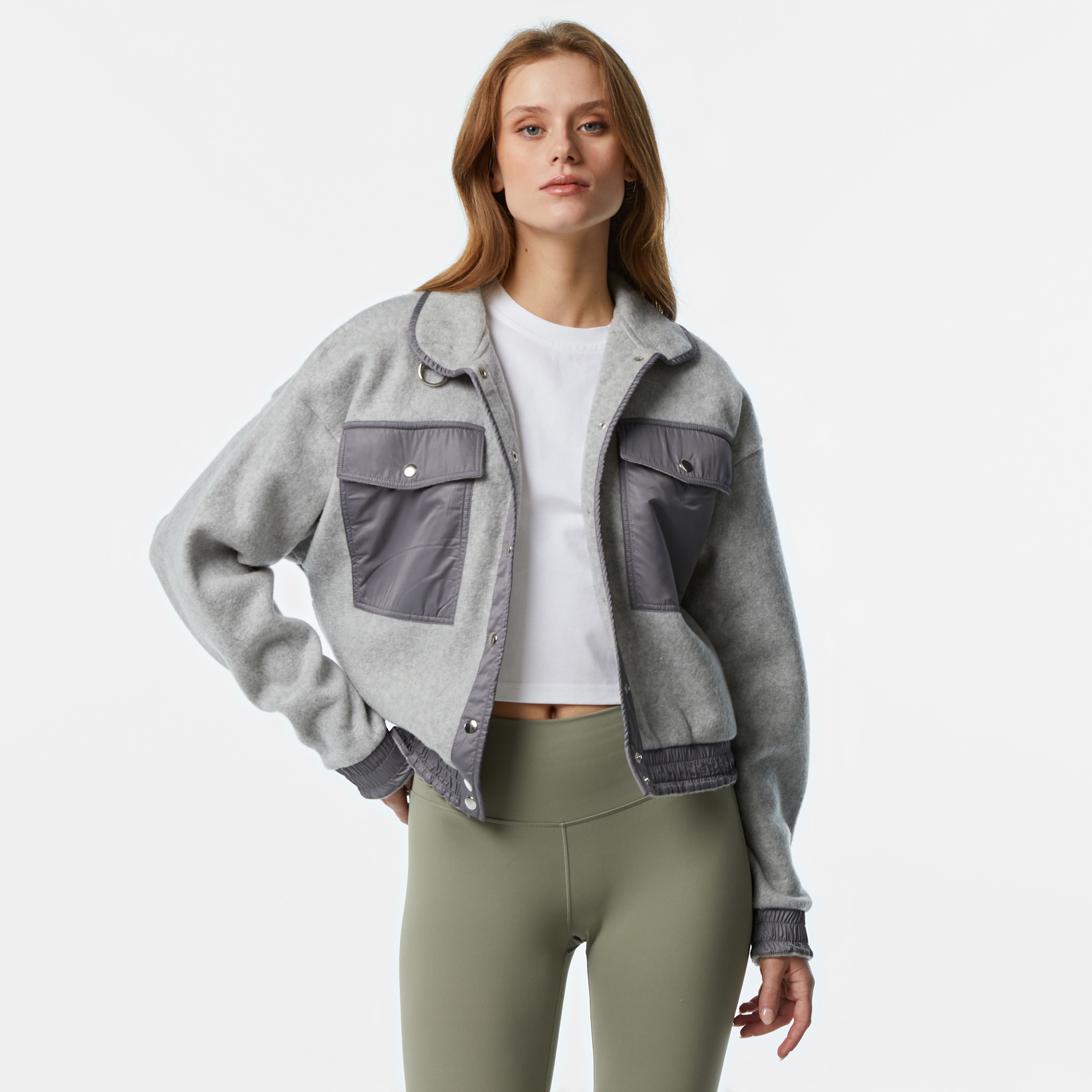 The Stay Line Classic Kadın Gri Ceket