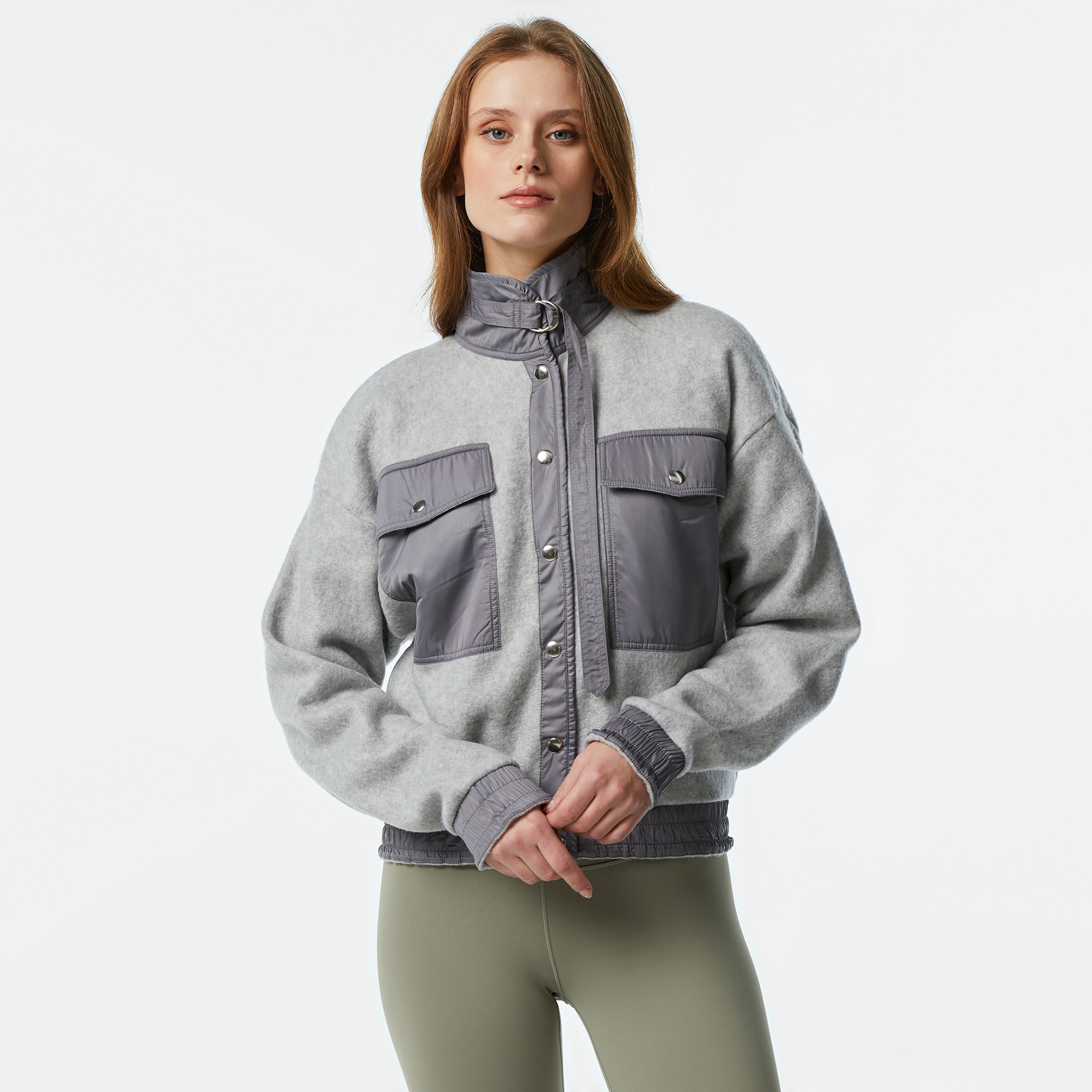 The Stay Line Classic Kadın Gri Ceket