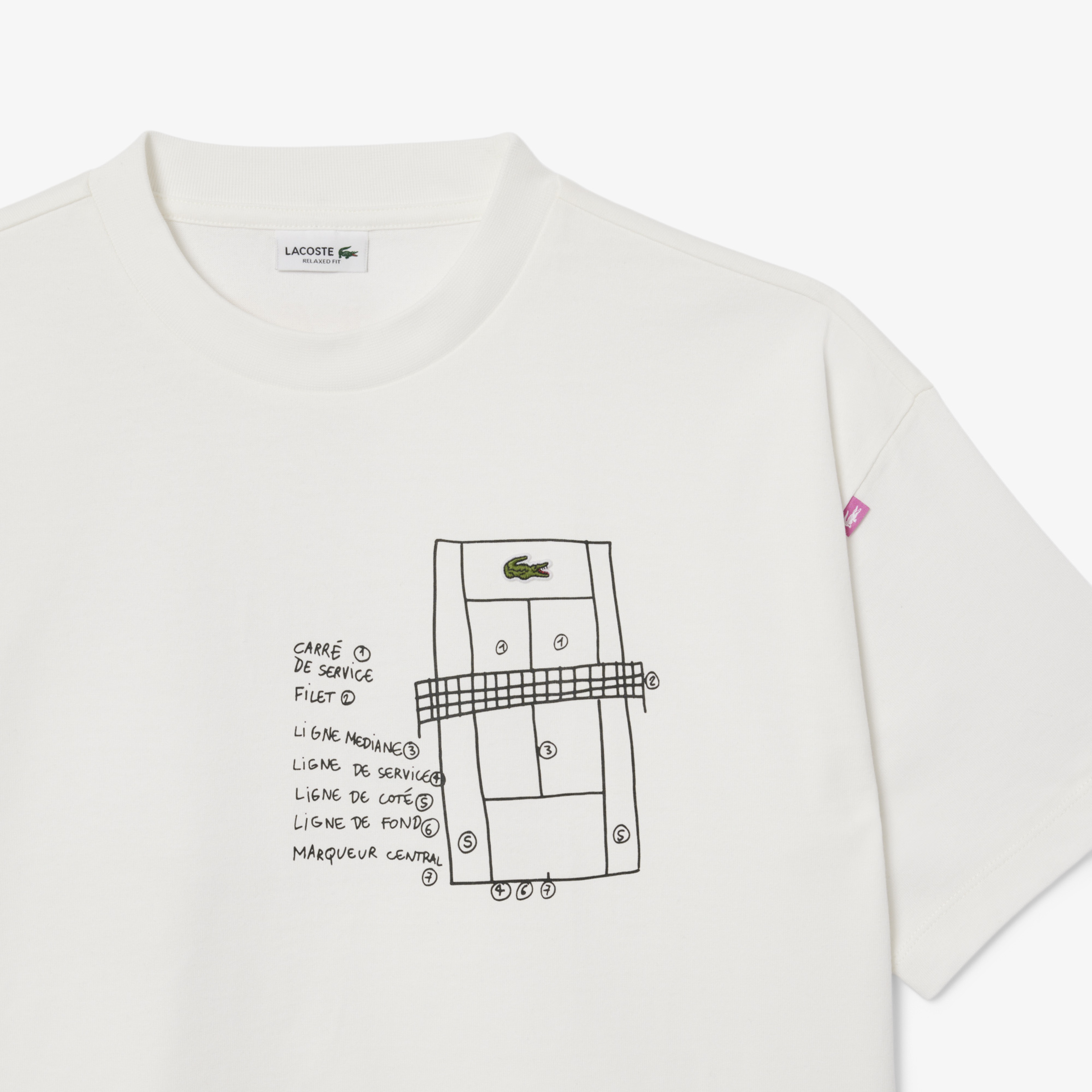 Kız Çocuk Bisiklet Yaka Baskılı Beyaz T-Shirt