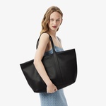 City Court Kadın Deri Siyah Alışveriş Çantası