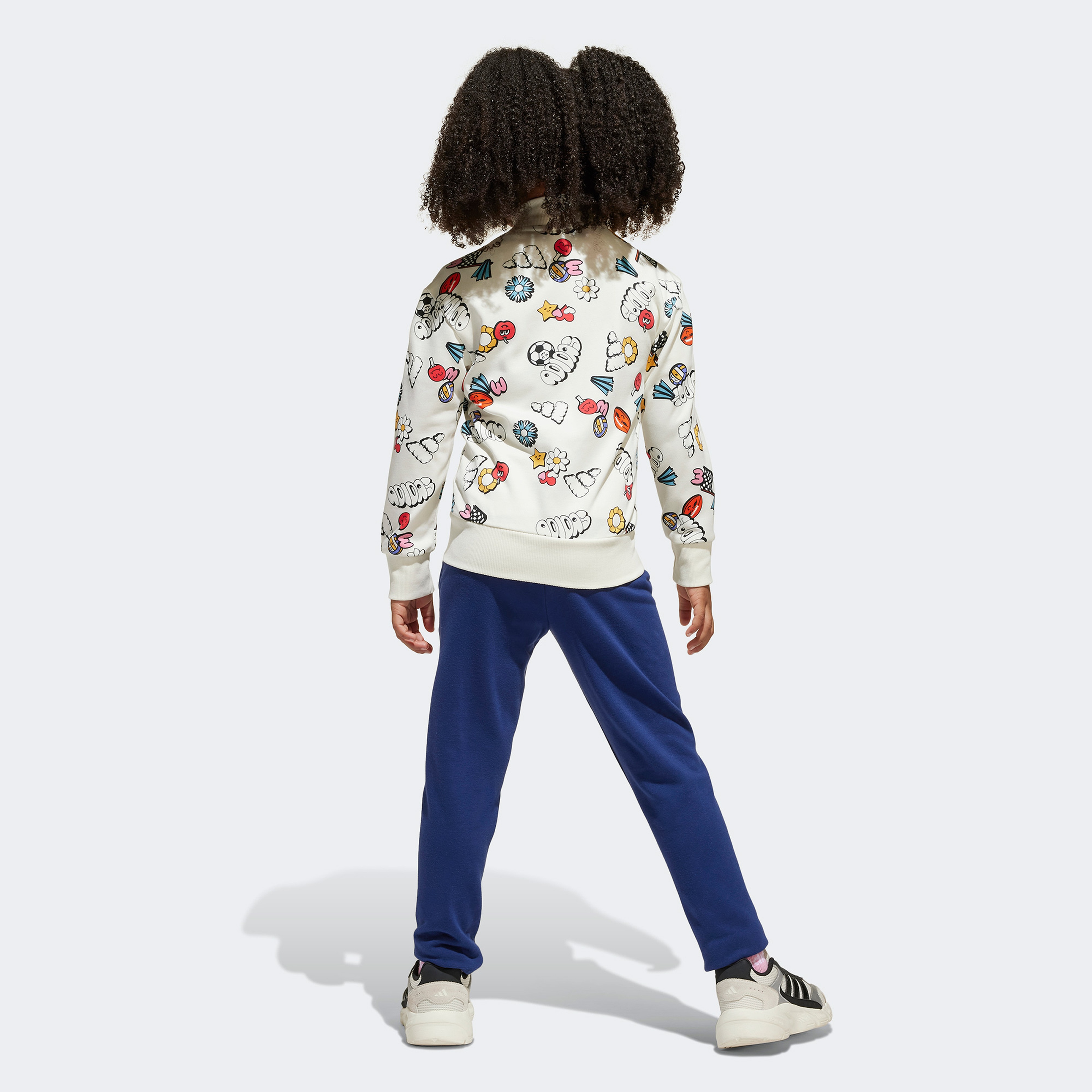 adidas Seasonal Essentials Fun Çocuk Beyaz/Mavi Eşofman Takımı