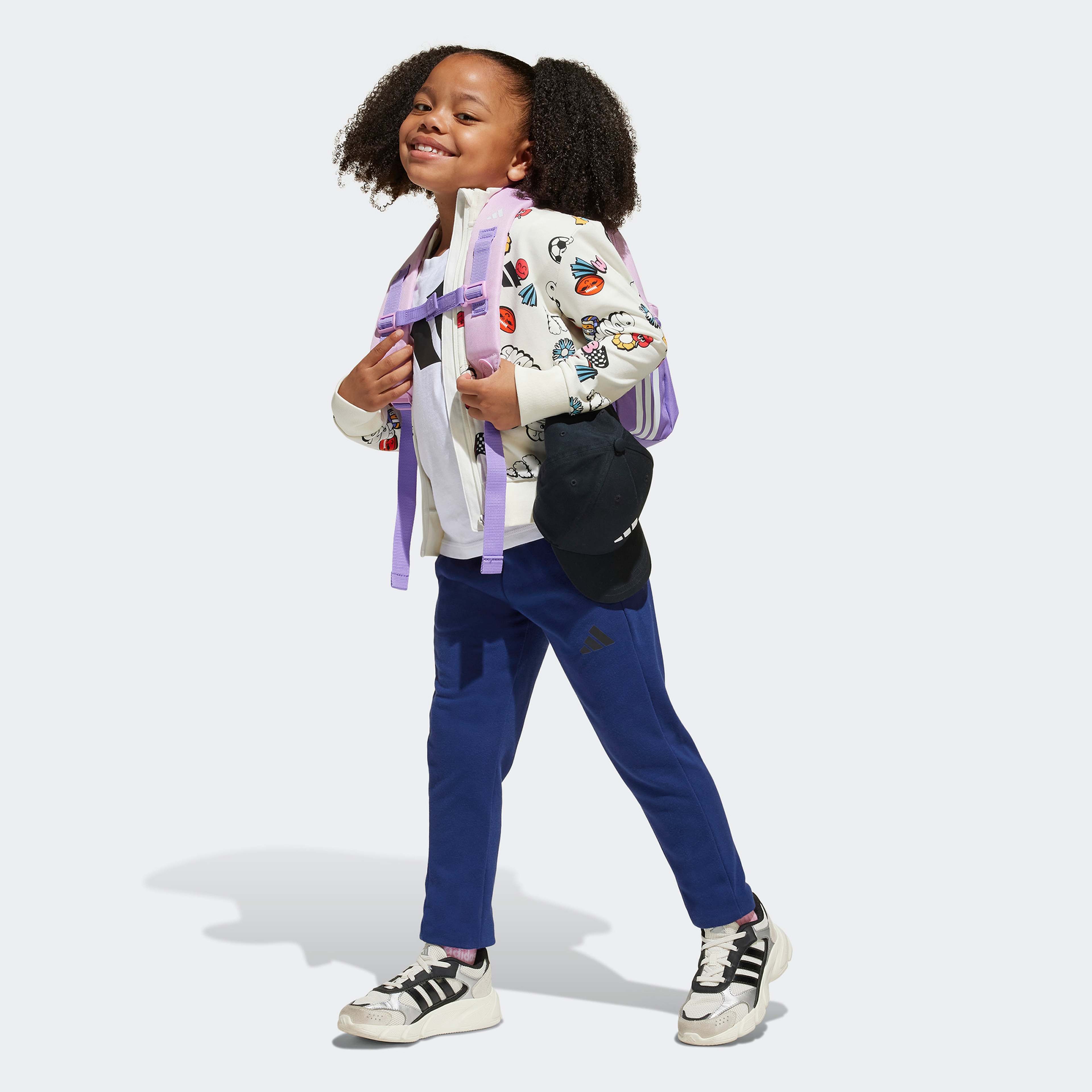 adidas Seasonal Essentials Fun Çocuk Beyaz/Mavi Eşofman Takımı