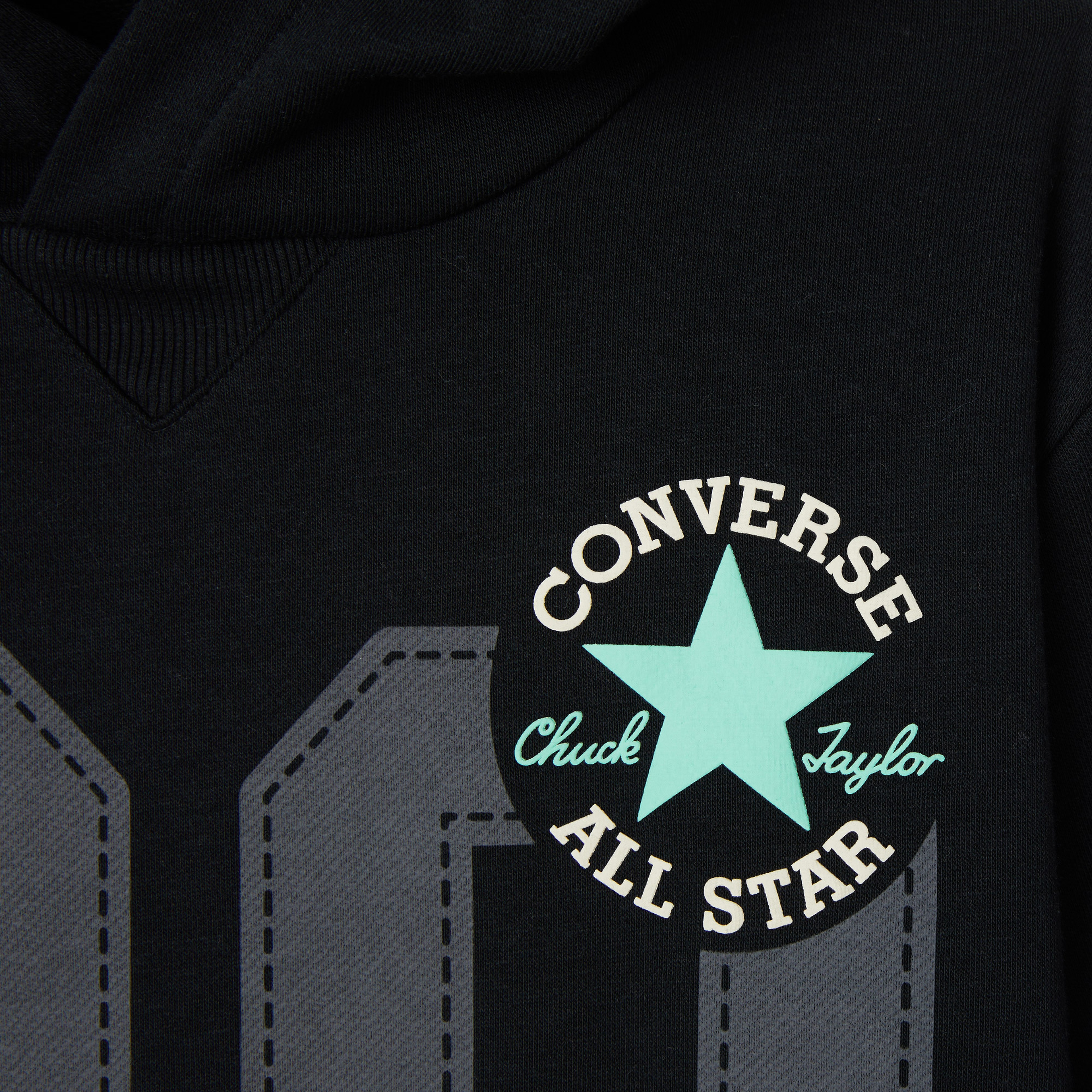 Converse Retro Remix Çocuk Siyah Sweatshirt
