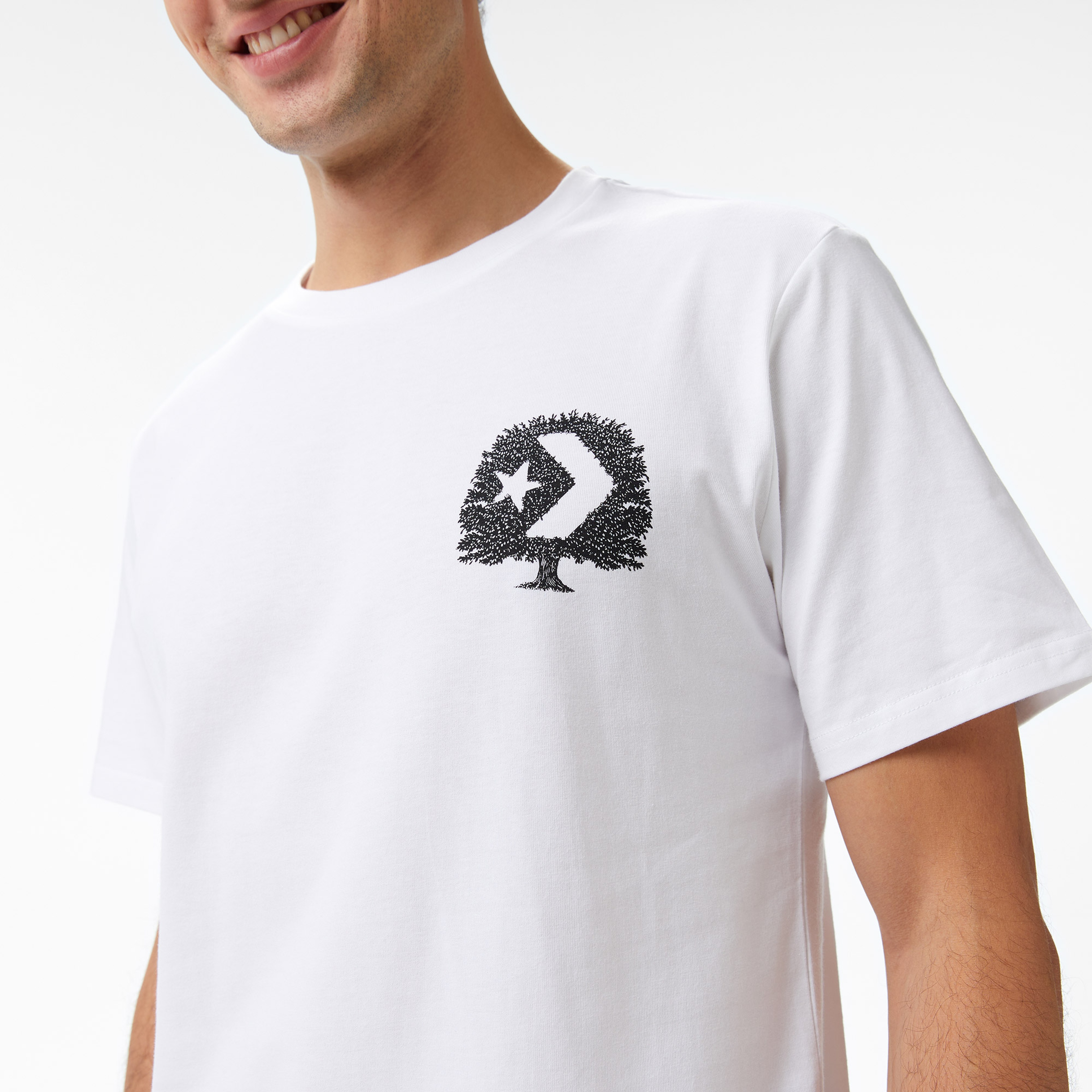 Converse Think Outside Erkek Beyaz T-Shirt