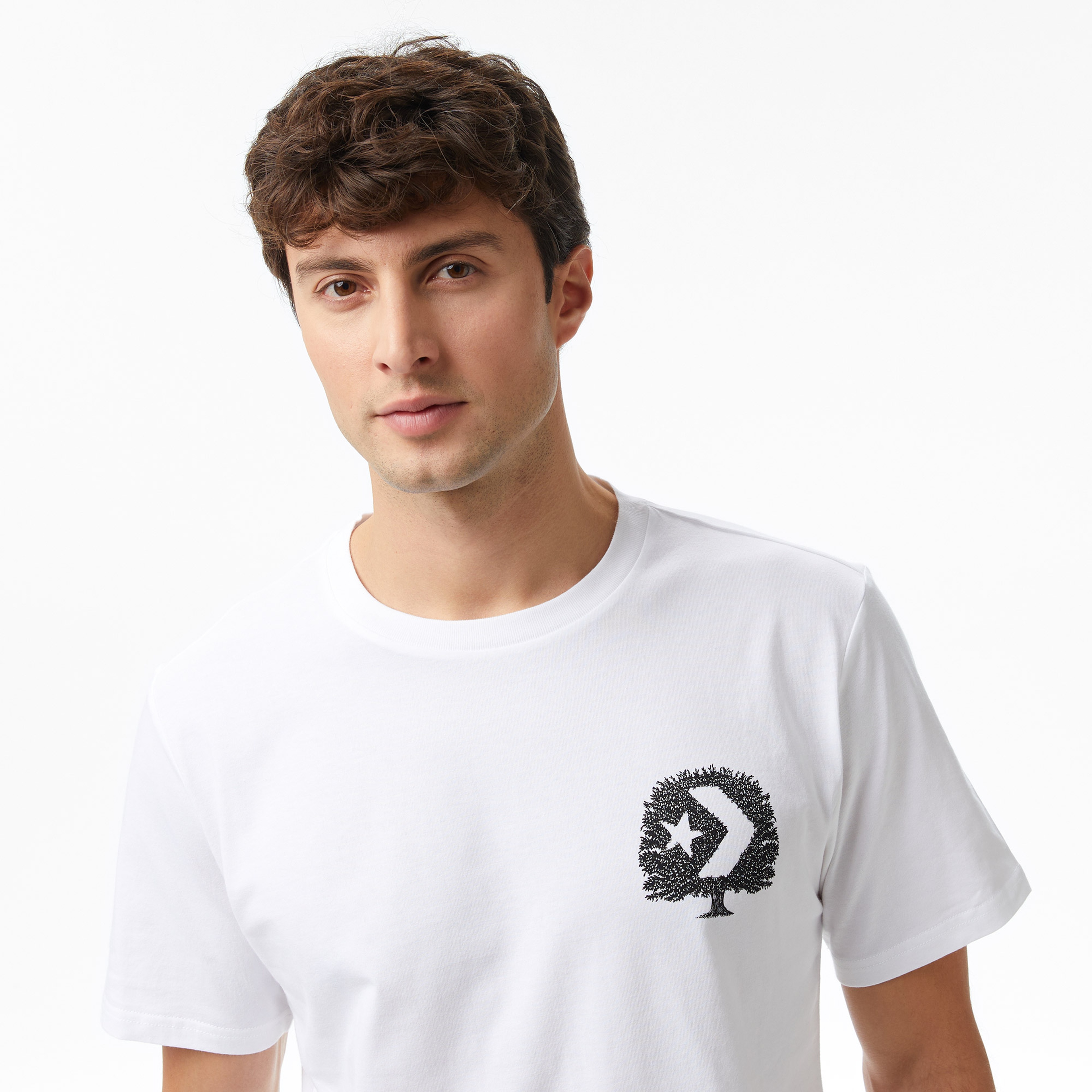 Converse Think Outside Erkek Beyaz T-Shirt