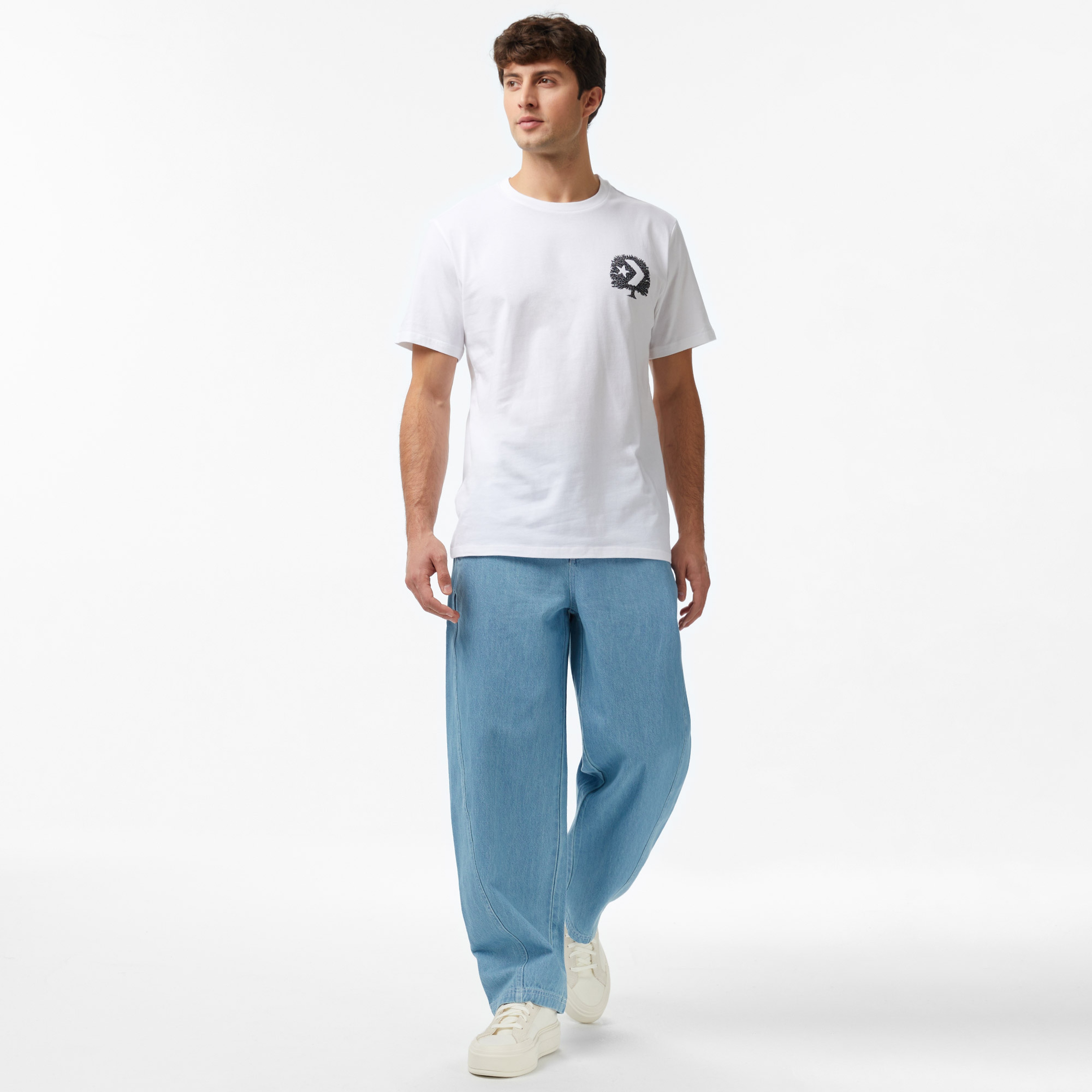 Converse Think Outside Erkek Beyaz T-Shirt