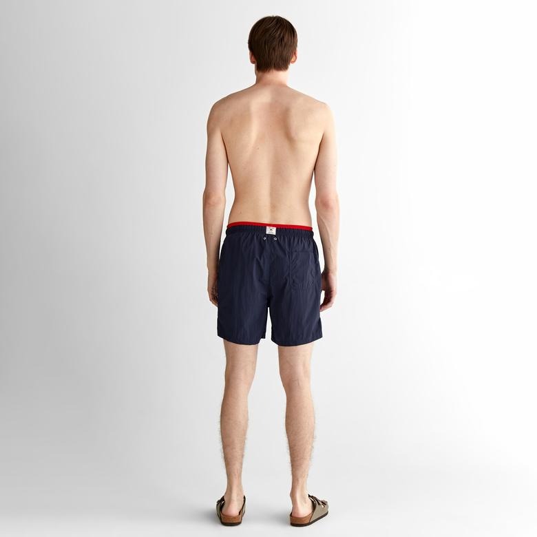 GANT Erkek Lacivert Regular Fit Logolu Mayo Şort