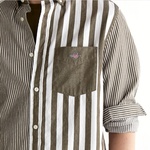 GANT Erkek Yeşil Regular Fit Düğmeli Yaka Çizgili Gömlek