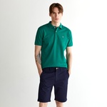 GANT Erkek Yeşil Regular Fit Çizgili Polo