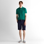 GANT Erkek Yeşil Regular Fit Çizgili Polo