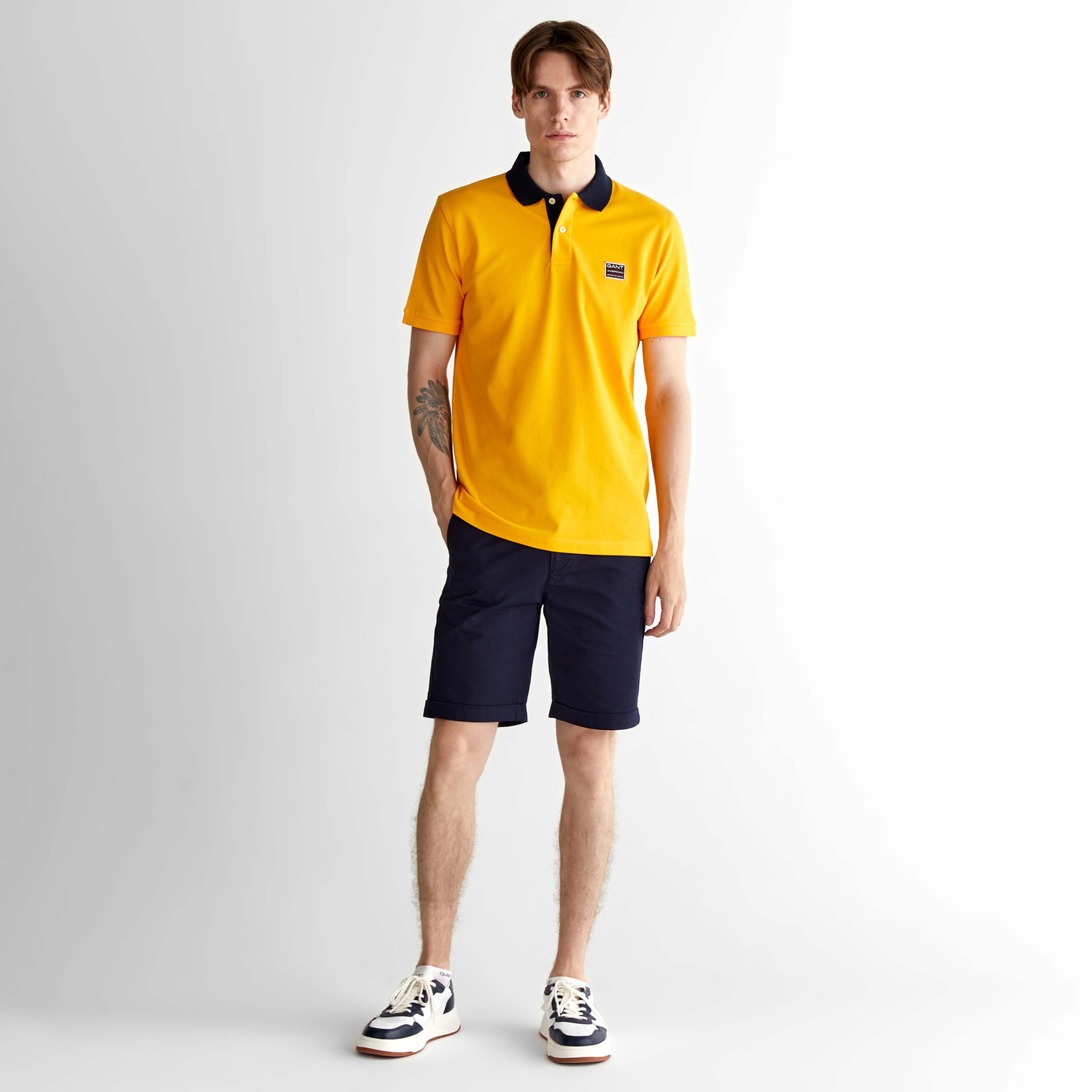 GANT Erkek Sarı Regular Fit Polo