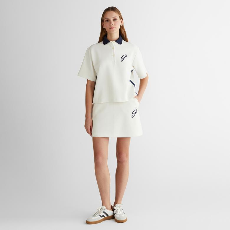 GANT Kadın Krem Logolu Polo