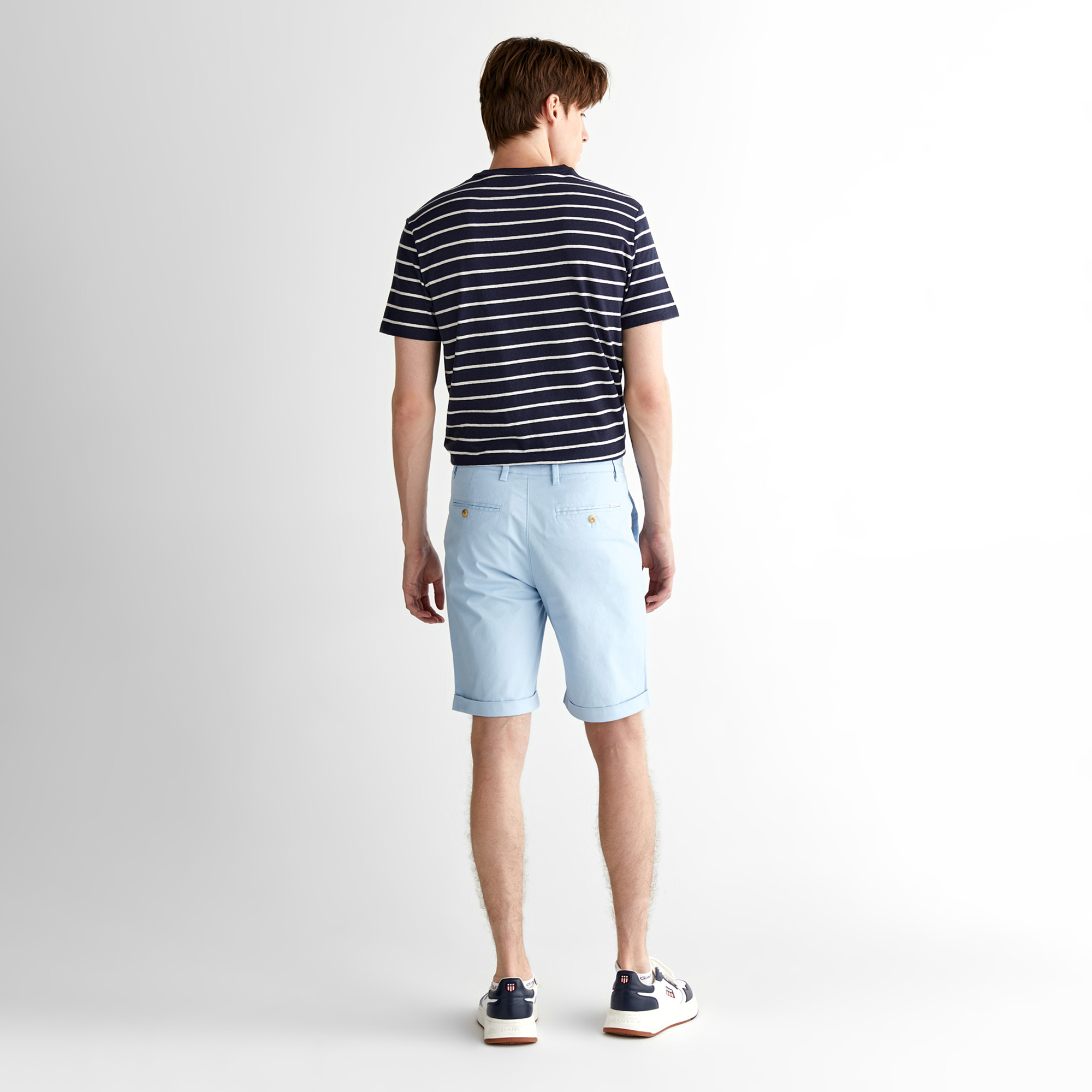 GANT Erkek Mavi Slim Fit Şort