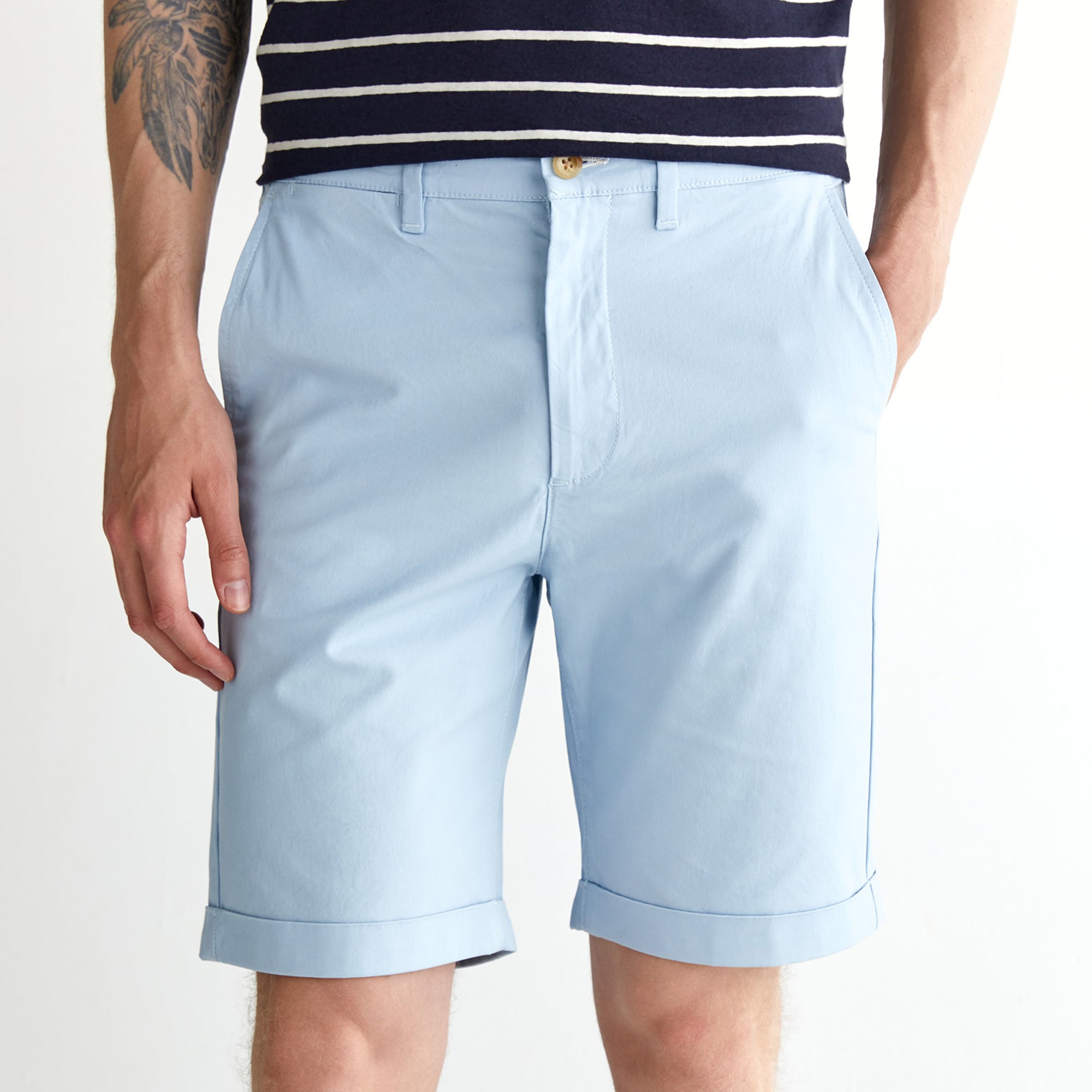 GANT Erkek Mavi Slim Fit Şort