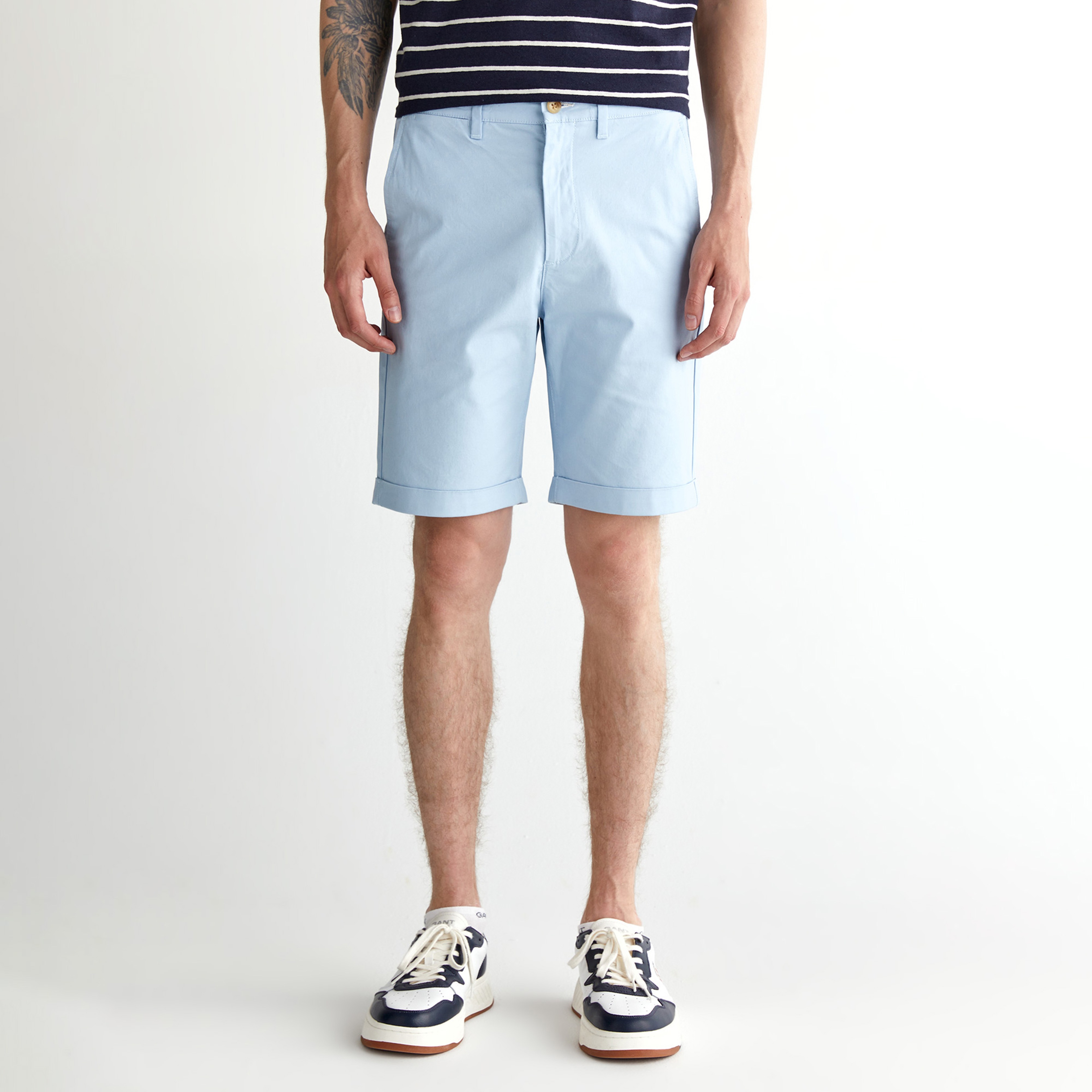 GANT Erkek Mavi Slim Fit Şort