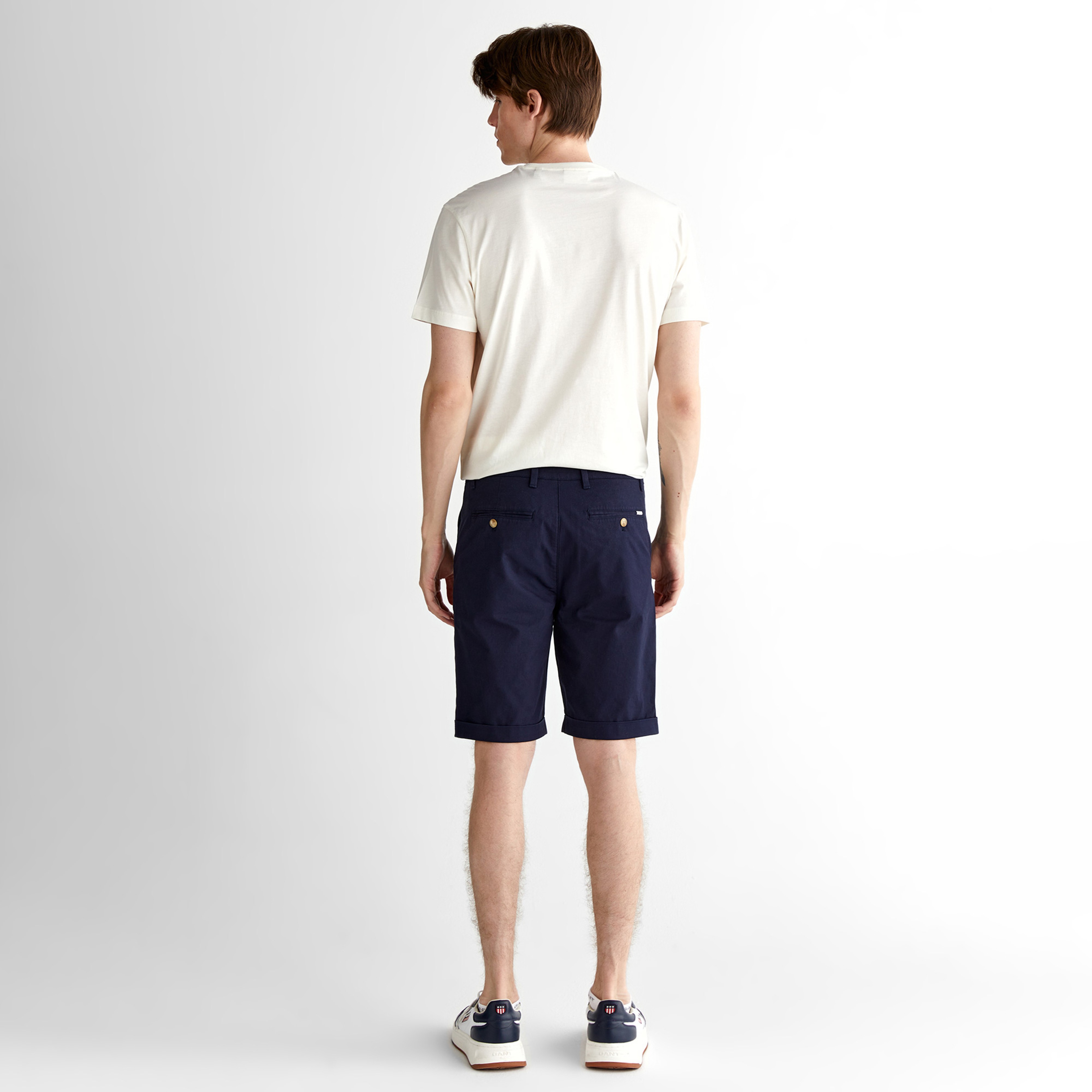 GANT Erkek Lacivert Slim Fit Şort