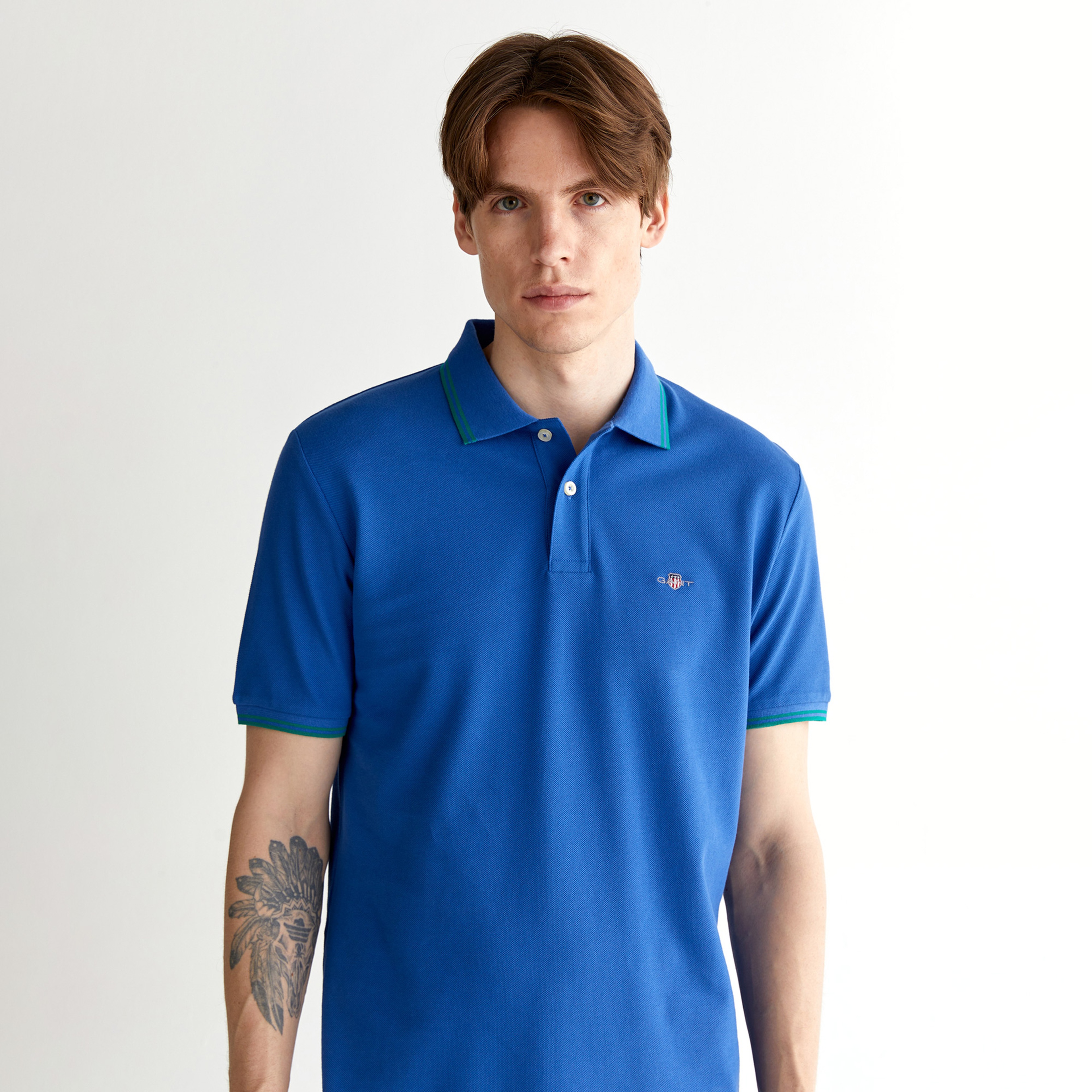 GANT Erkek Lacivert Regular Fit Polo