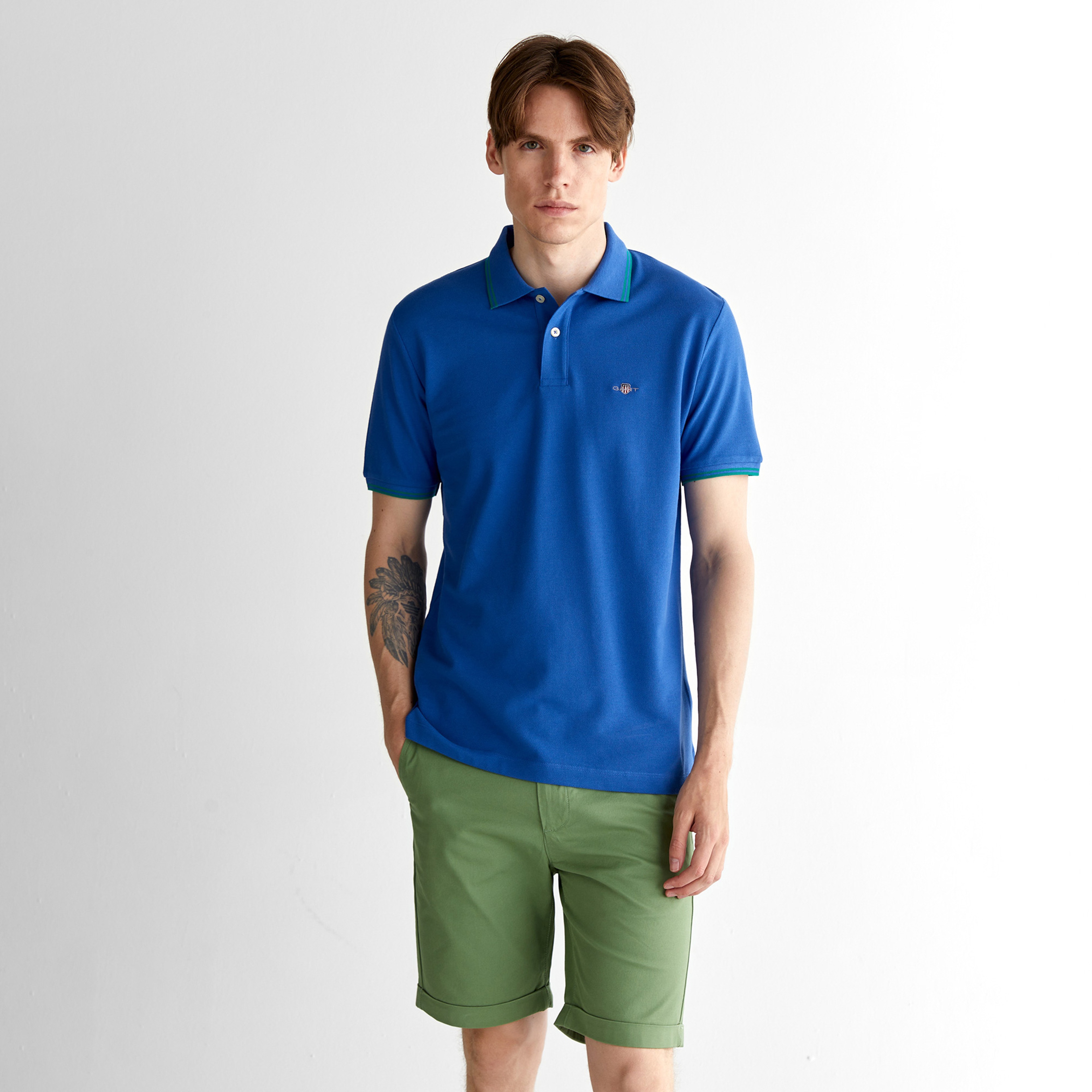 GANT Erkek Lacivert Regular Fit Polo
